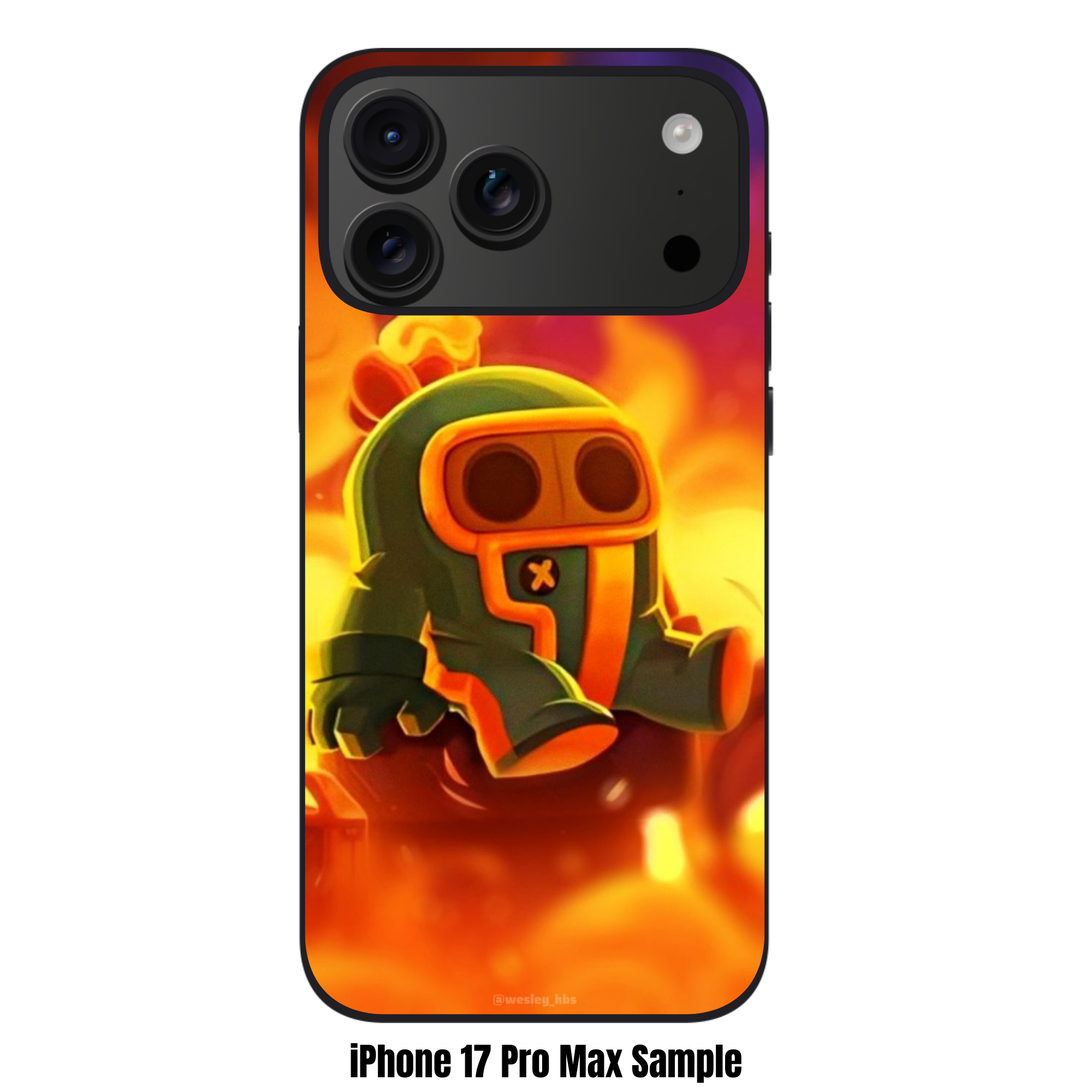 Brawl Stars Spike Phone Case For iPhone Samsung Galaxy Pixel - Pyro Spike And Swirling Flames Poster