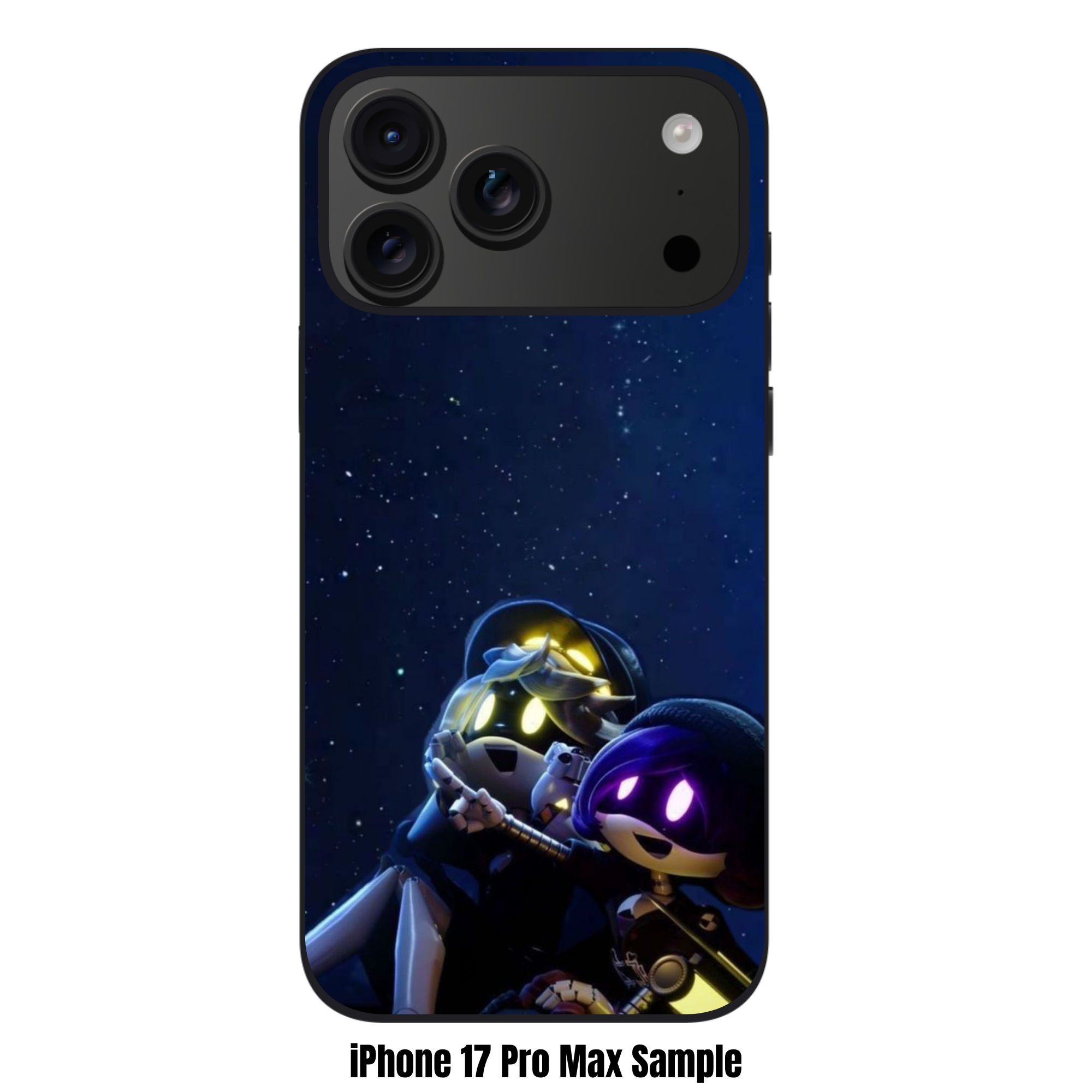 Murder Drones Phone Case For iPhone Samsung Galaxy Pixel - N And Uzi Stargazing Under A Night Sky Poster