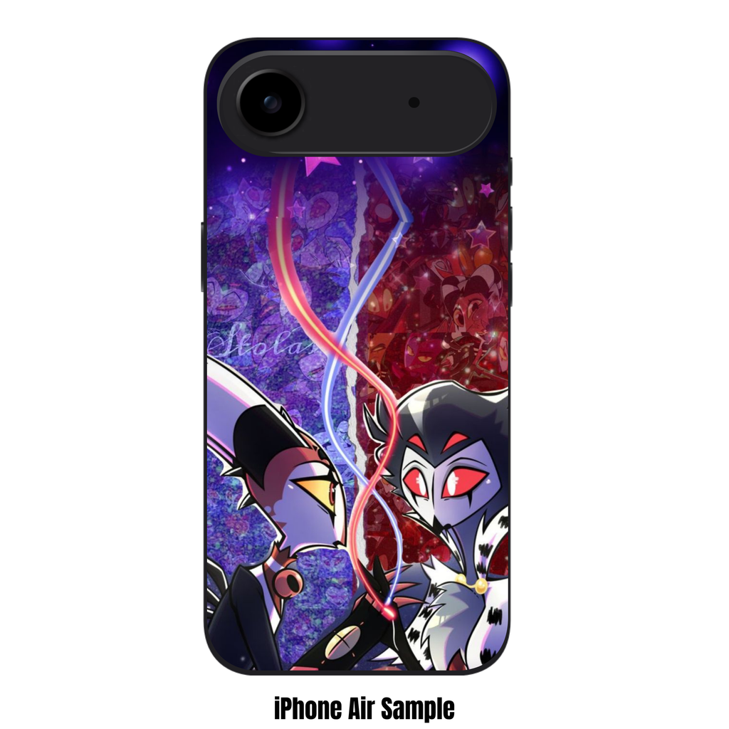 Helluva Boss Phone Case For iPhone Samsung Galaxy Pixel - Blitz And Stolas The Red String Of Fate Collage