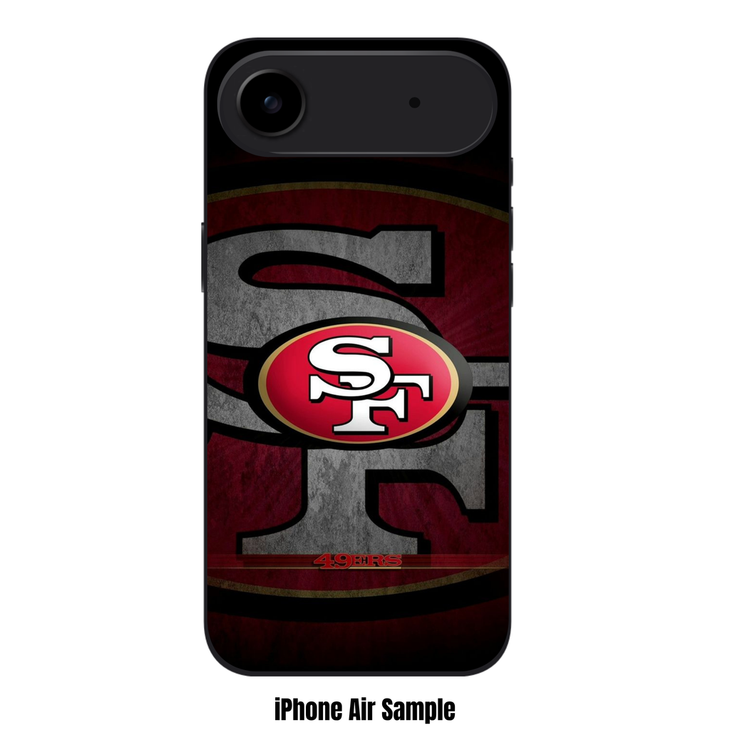 NFL San Francisco 49ers Phone Case For iPhone Samsung Galaxy Pixel - San Francisco 49ers Logo On Distressed SF Background