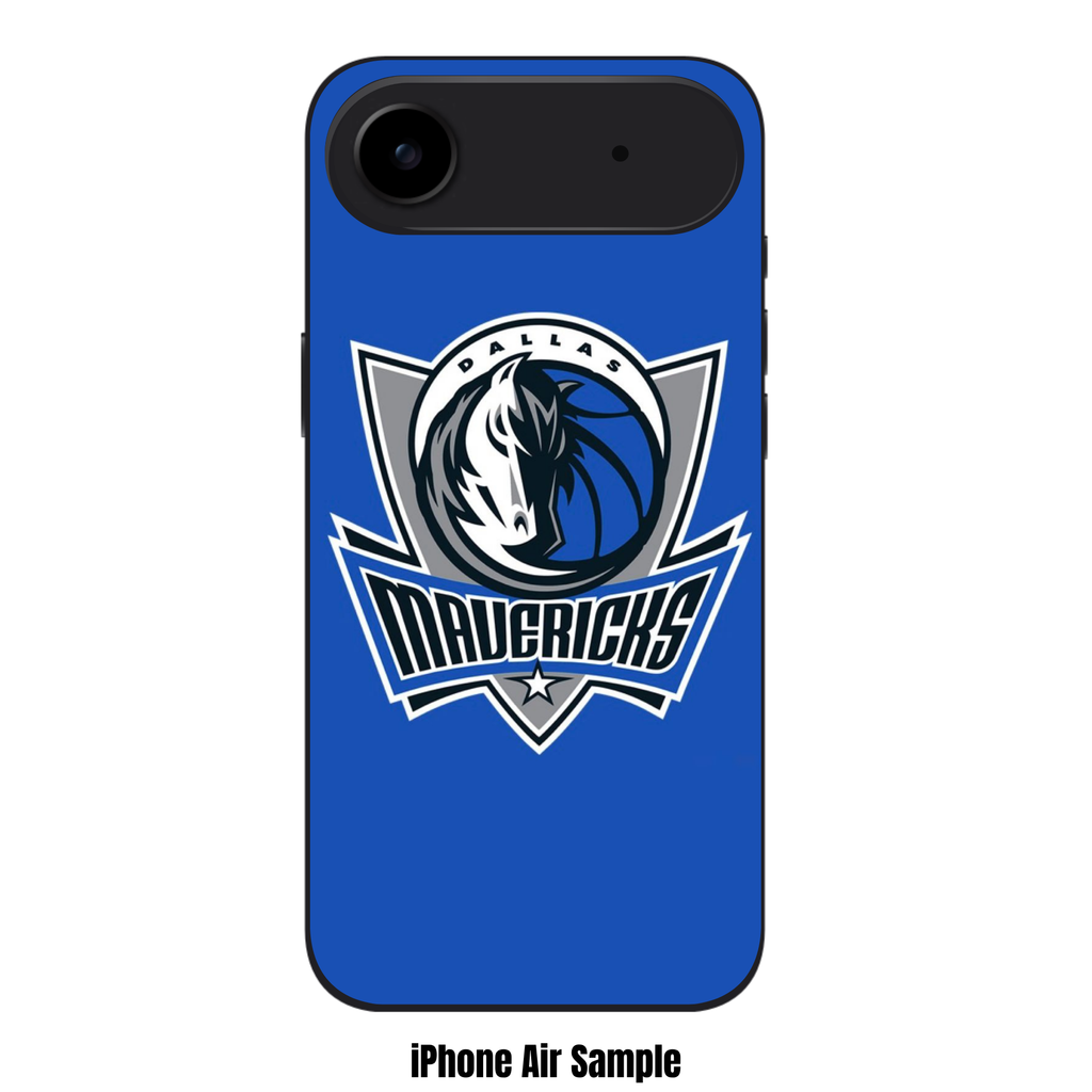NBA Dallas Mavericks Phone Case For iPhone Samsung Galaxy Pixel - Dallas Mavericks Logo On Blue Background