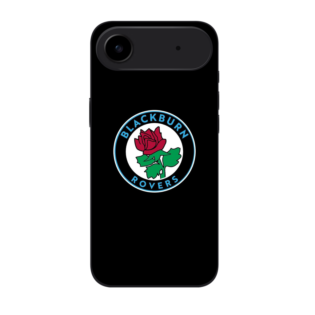 Blackburn Rovers FC Phone Case For iPhone Samsung Galaxy Pixel - Blackburn Rovers FC Crest On Black Background