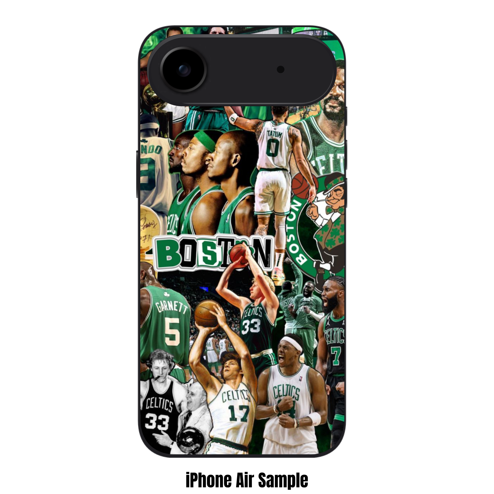 NBA Boston Celtics Phone Case For iPhone Samsung Galaxy Pixel - Boston Celtics Legends Collage All Time Greatest Players Poster