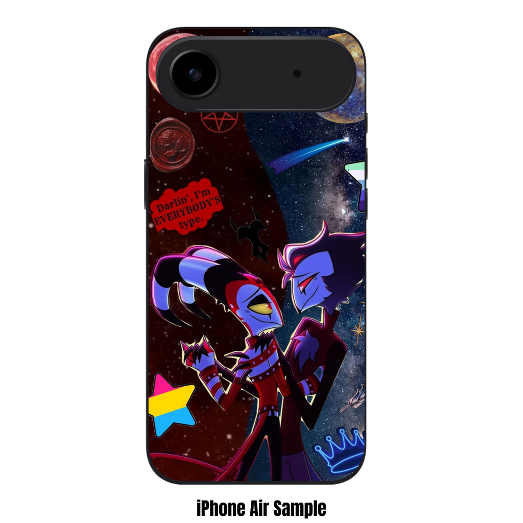 Helluva Boss Phone Case For iPhone Samsung Galaxy Pixel - Blitz And Stolas Everybody's Type Poster Art