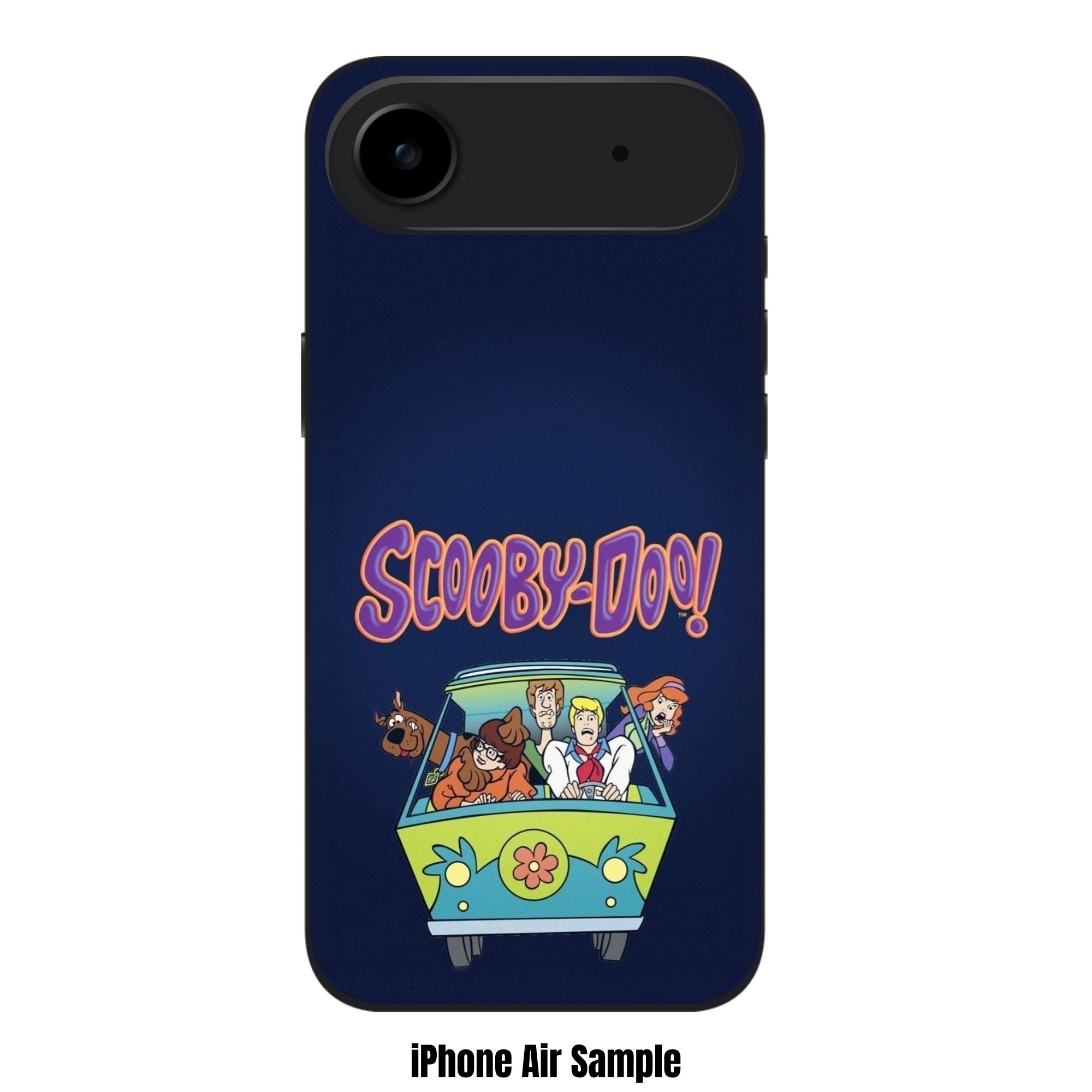 Scooby Doo Phone Case For iPhone Samsung Galaxy Pixel - Scooby Doo Mystery Machine Gang Logo Art On Navy Background