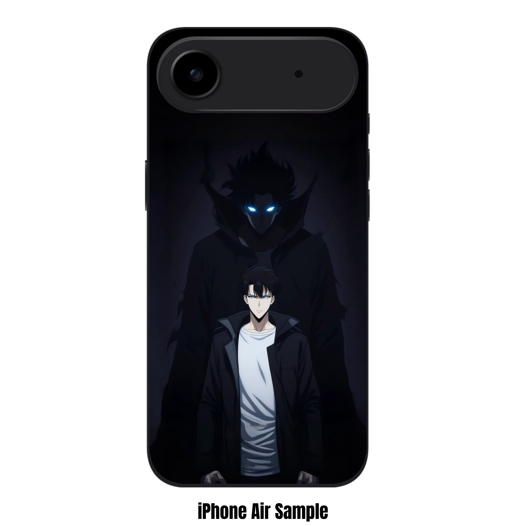 Solo Leveling Sung Jin woo Phone Case For iPhone Samsung Galaxy Pixel - Sung Jin woo Standing In Front Of His Shadow Self On Dark Background