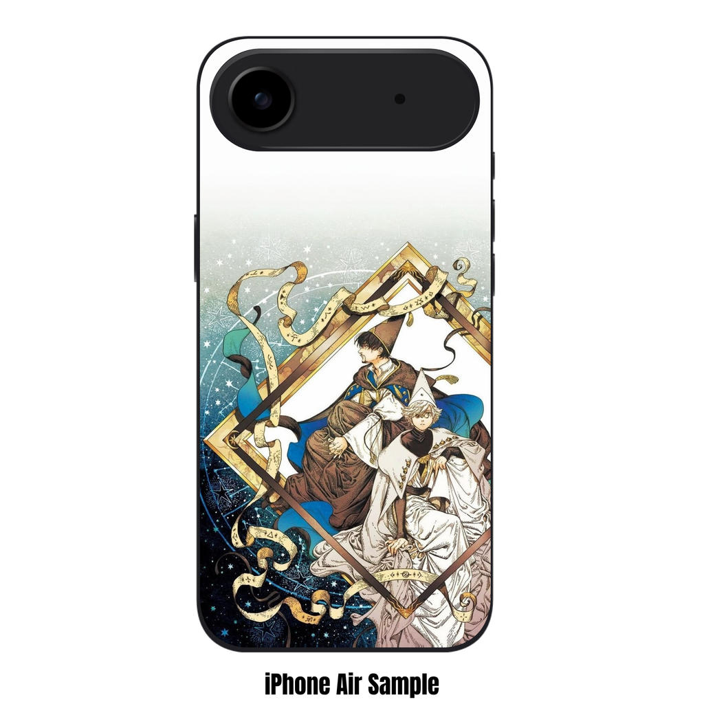 Witch Hat Atelier Phone Case For iPhone Samsung Galaxy Pixel - Qifrey And Olruggio Inside Ornate Frame On White Background
