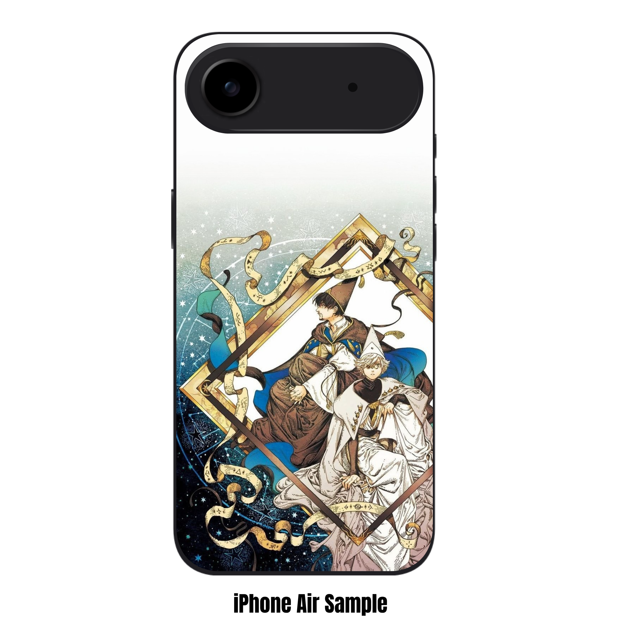 Witch Hat Atelier Phone Case For iPhone Samsung Galaxy Pixel - Qifrey And Olruggio Inside Ornate Frame On White Background