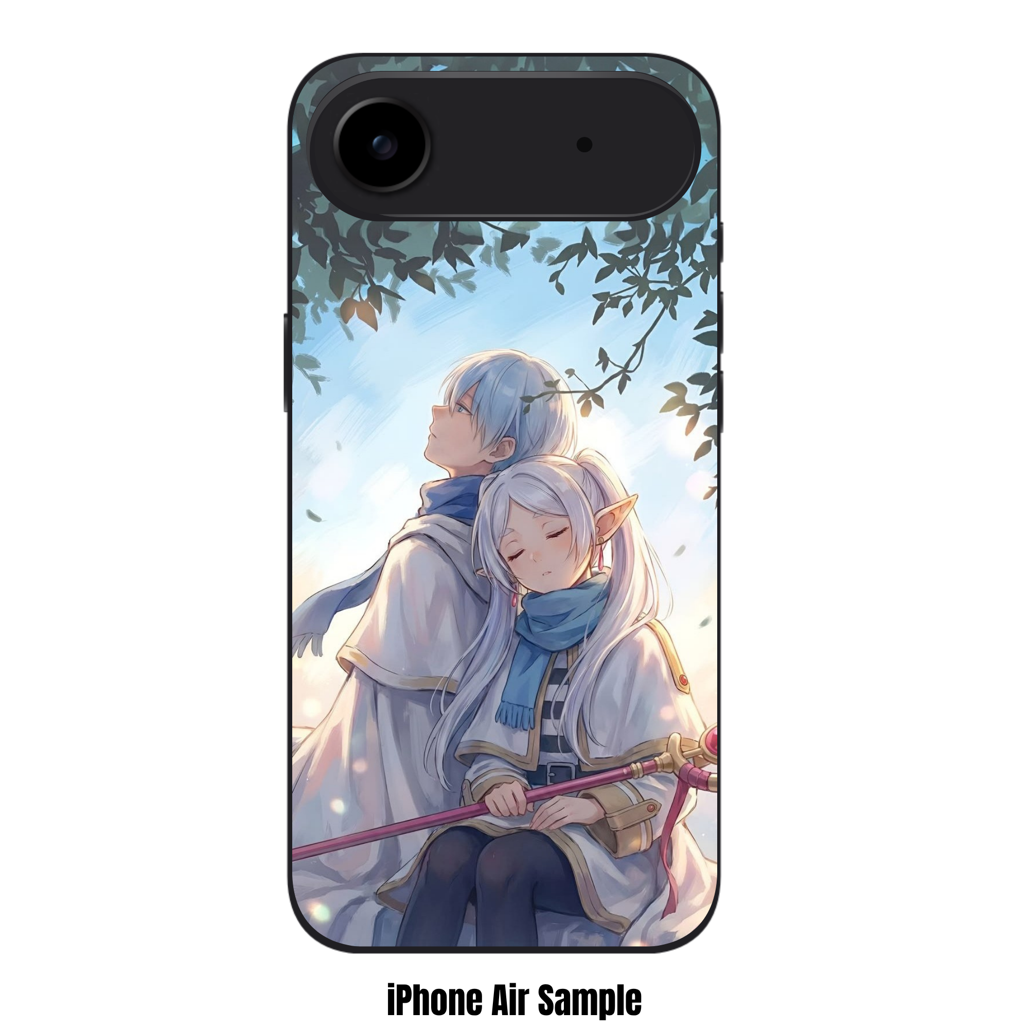 Frieren Beyond Journeys End Phone Case For iPhone Samsung Galaxy Pixel - Frieren And Himmel Resting Under Tree Canopy