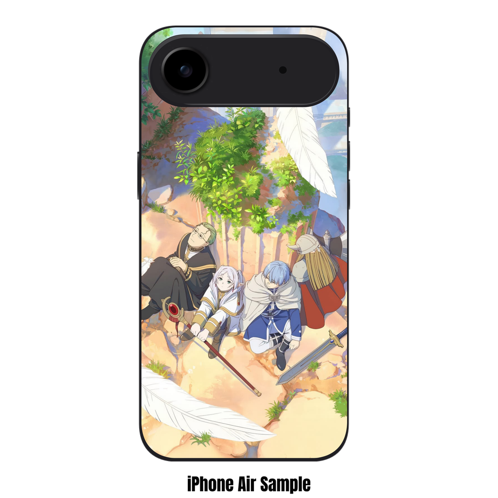 Frieren Beyond Journeys End Phone Case For iPhone Samsung Galaxy Pixel - The Hero Party Resting On Rocky Terrain