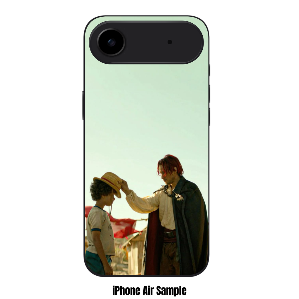 One Piece Live Action Phone Case For iPhone Samsung Galaxy Pixel - Shanks Entrusting The Straw Hat To Young Luffy