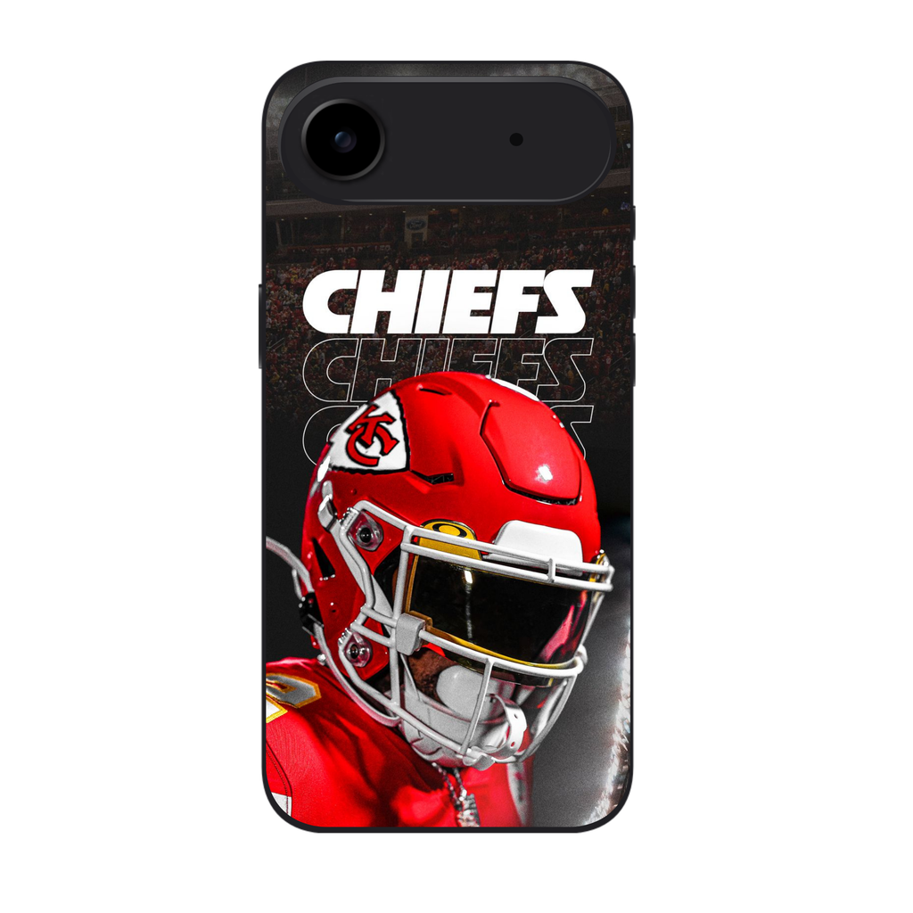 NFL Kansas City Chiefs Phone Case For iPhone Samsung Galaxy Pixel - Kansas City Chiefs Helmet And Logo On Stadium Background
