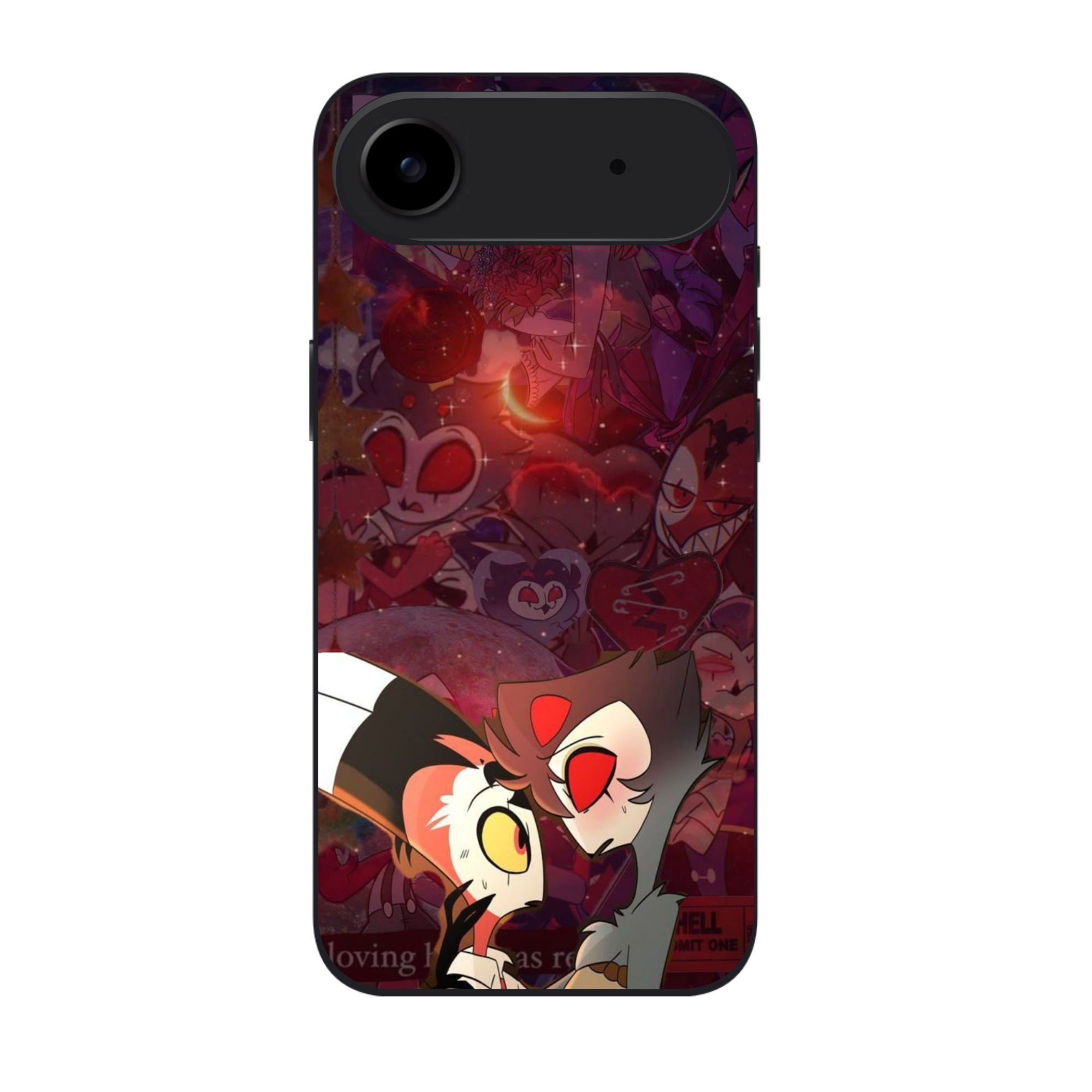 Helluva Boss Phone Case For iPhone Samsung Galaxy Pixel - Blitz And Stolas Romantic Illustration Art Poster