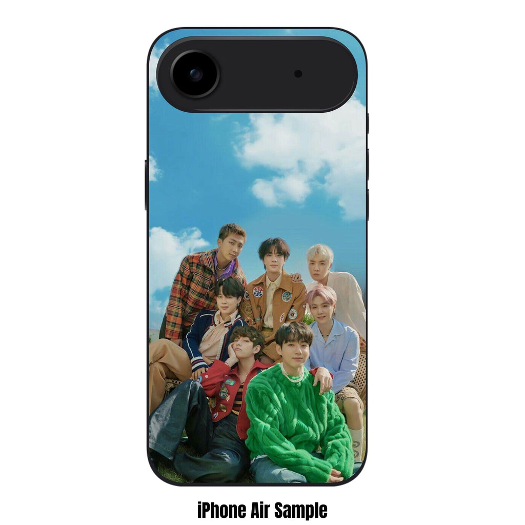 BTS Phone Case For iPhone Samsung Galaxy Pixel - BTS Members Under Bright Blue Sky