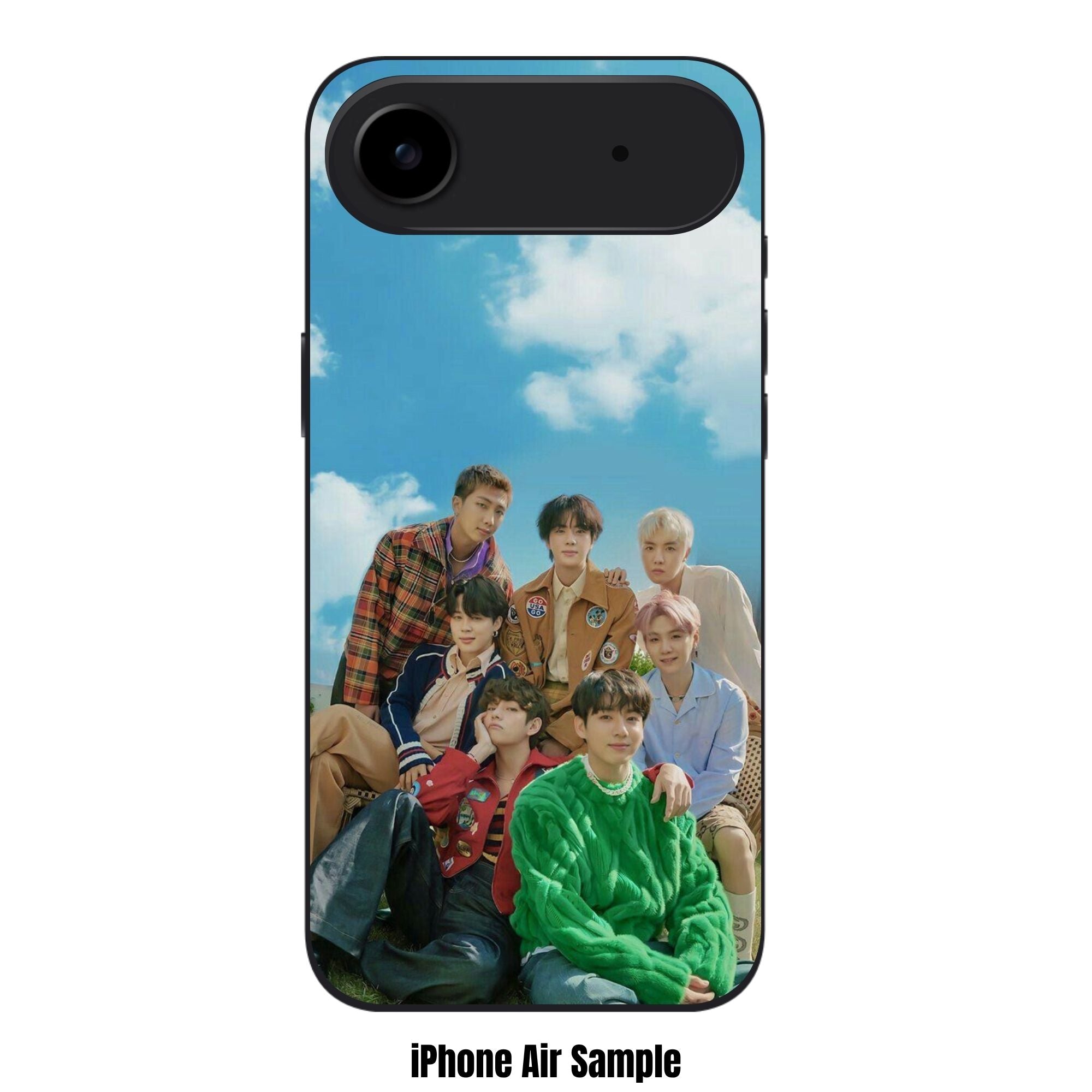 BTS Phone Case For iPhone Samsung Galaxy Pixel - BTS Members Under Bright Blue Sky