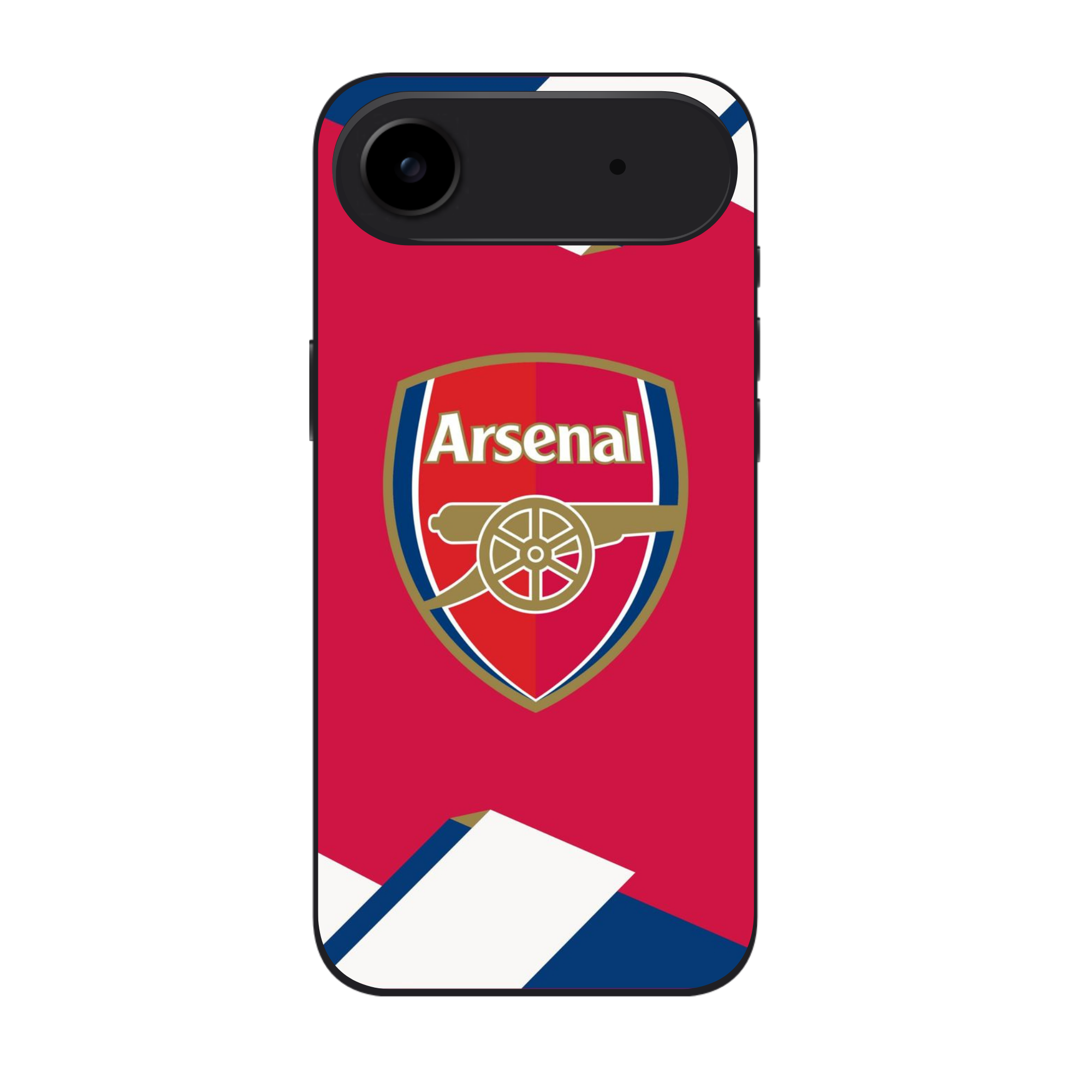 Arsenal FC Phone Case For iPhone Samsung Galaxy Pixel - Arsenal Red and Aztec Blue Diagonal Vector Poster