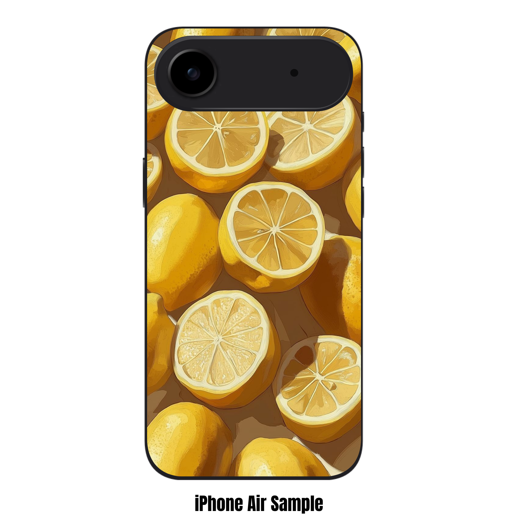 Lemon Pattern Phone Case For iPhone Samsung Galaxy Pixel - Realistic Painted Lemon Packed Pattern