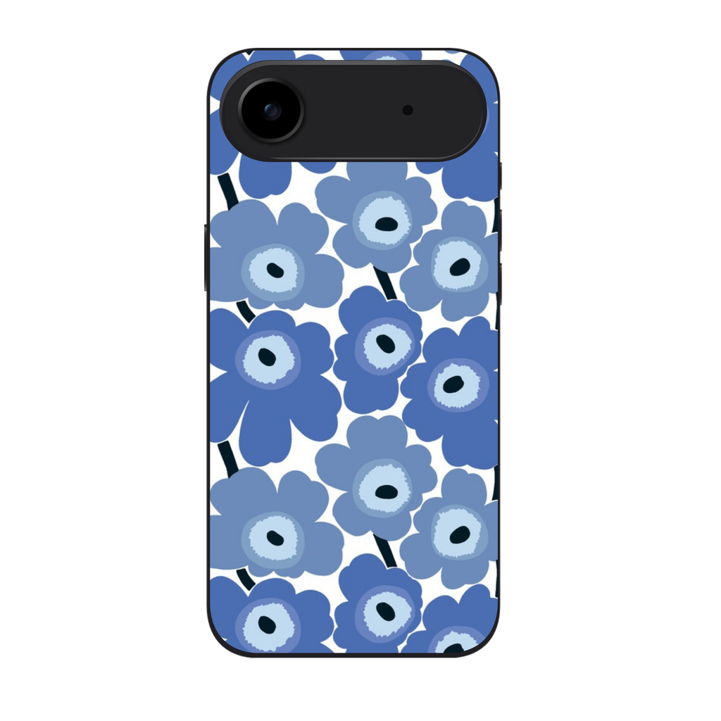 Marimekko Phone Case For iPhone Samsung Galaxy Pixel - Marimekko Unikko Sky Blue Pattern