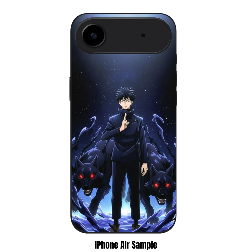 Jujutsu Kaisen Megumi Phone Case For iPhone Samsung Galaxy Pixel - Megumi Fushiguro Shadow Spirits Art Poster