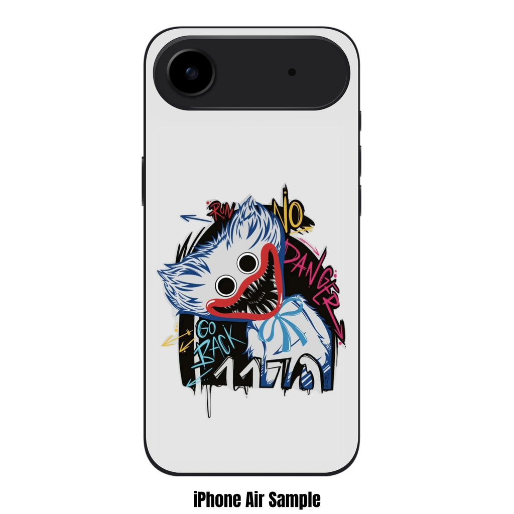 Poppy Playtime Huggy Wuggy Phone Case For iPhone Samsung Galaxy Pixel - Huggy Wuggy Street Art Graffiti On White Background