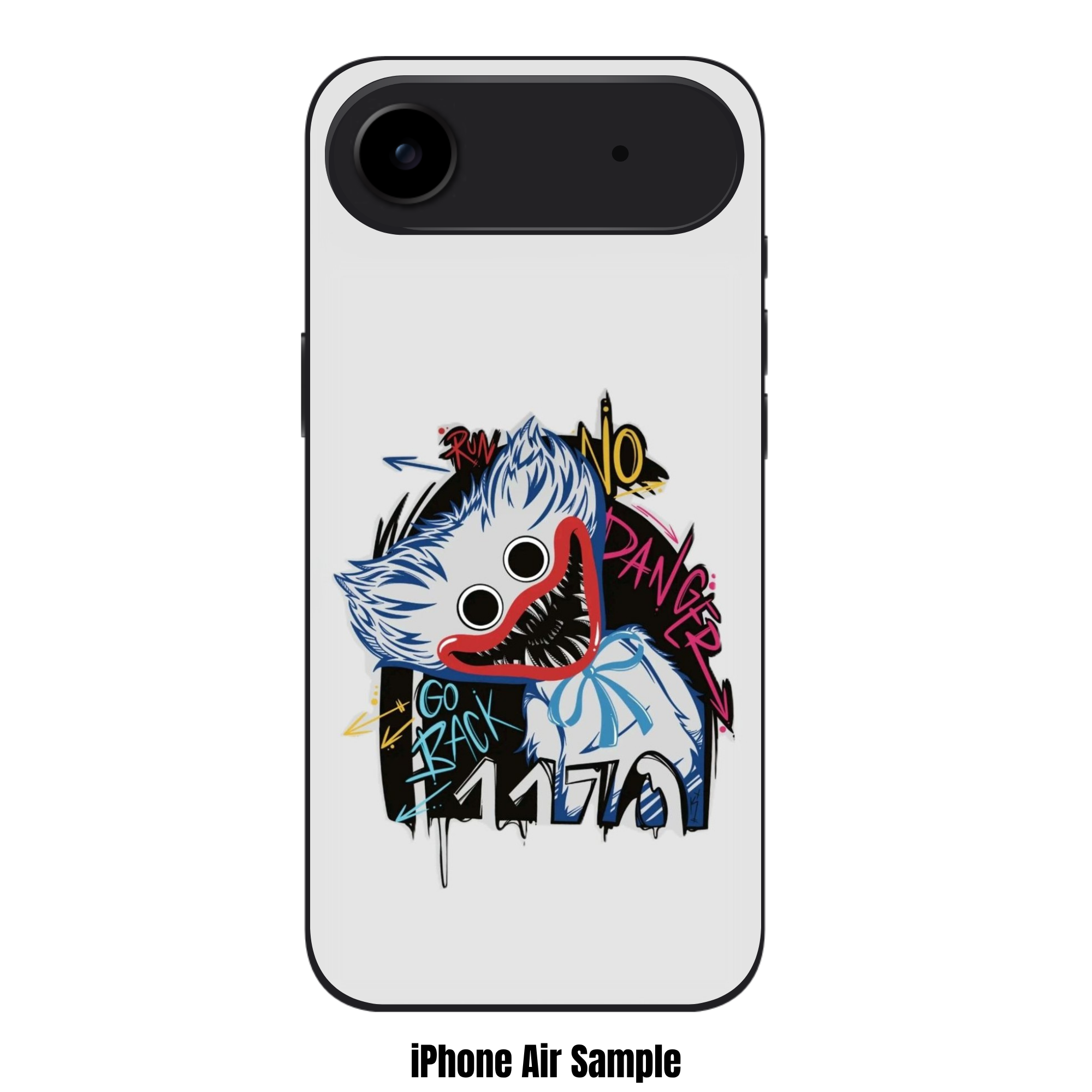 Poppy Playtime Huggy Wuggy Phone Case For iPhone Samsung Galaxy Pixel - Huggy Wuggy Street Art Graffiti On White Background