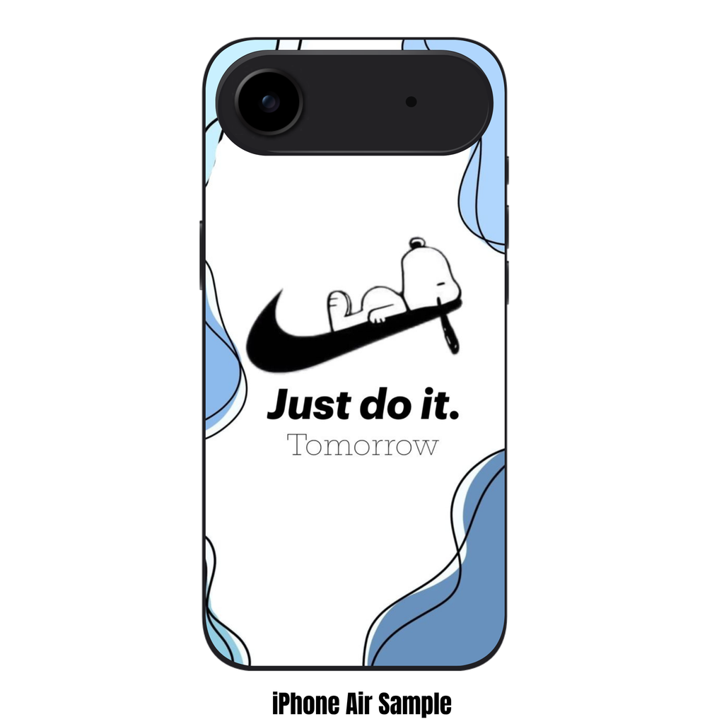 Nike Snoopy Phone Case For iPhone Samsung Galaxy Pixel - Nike Snoopy Just Do It Tomorrow Art