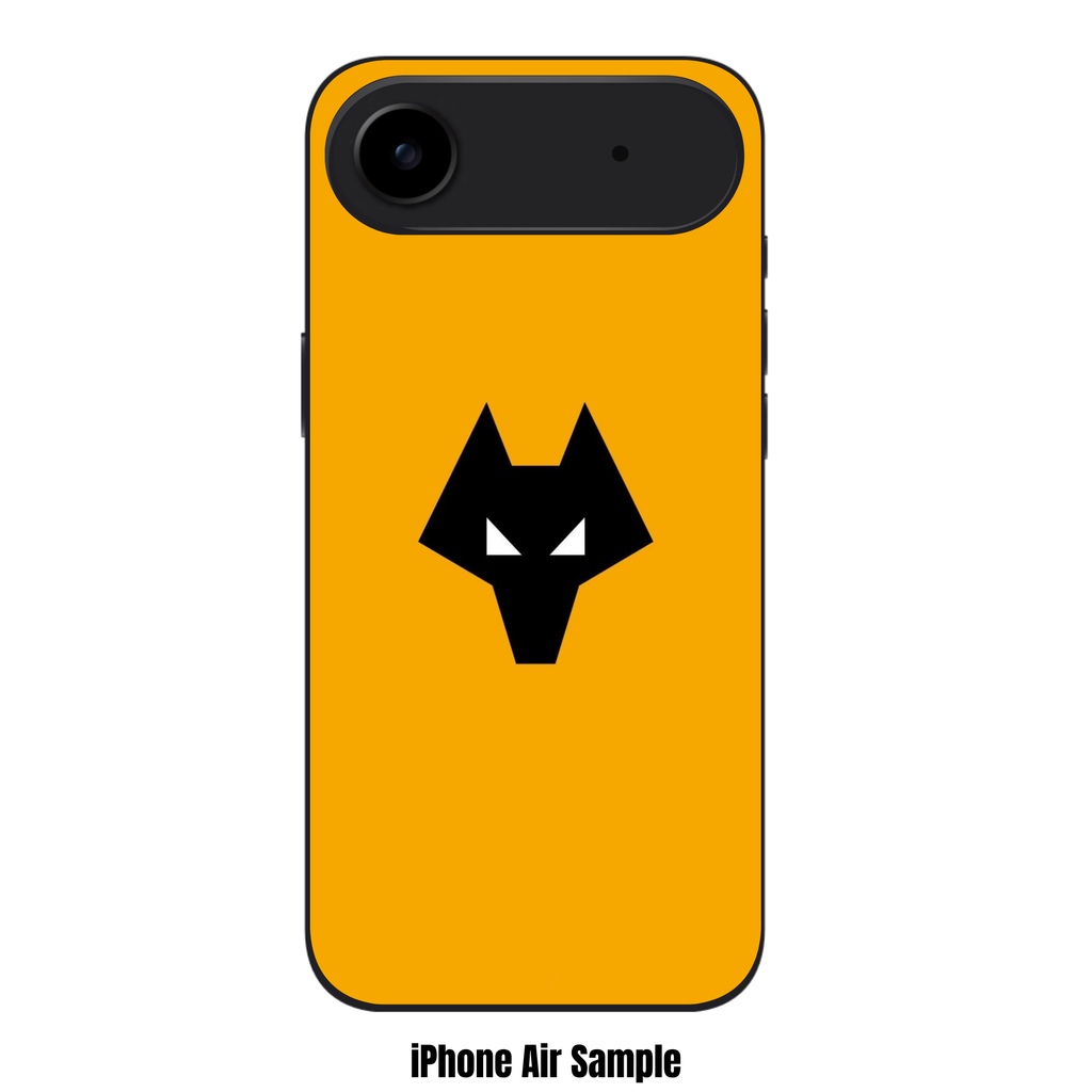 Wolverhampton Wanderers FC Phone Case For iPhone Samsung Galaxy Pixel - Wolverhampton Wanderers FC Wolf Head On Yellow Background