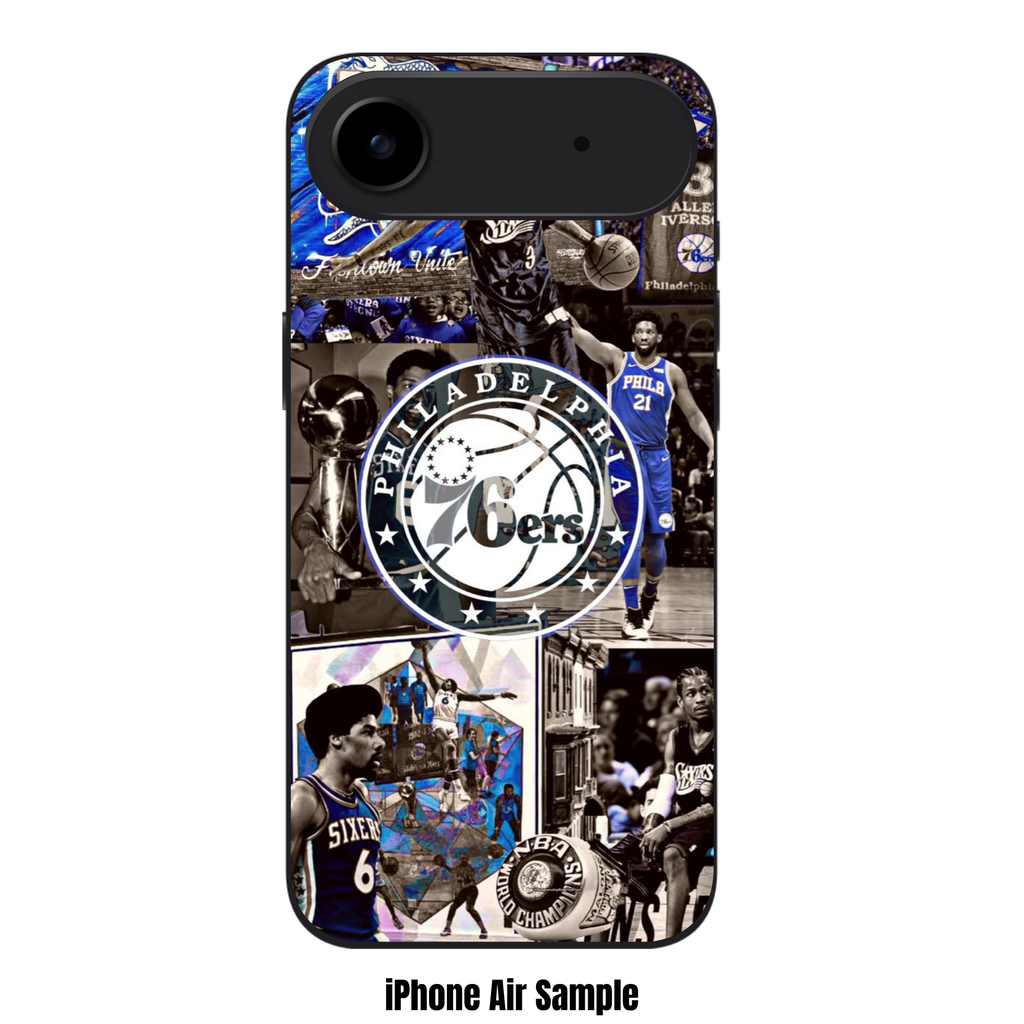 NBA Philadelphia 76ers Phone Case For iPhone Samsung Galaxy Pixel - Philadelphia 76ers Legends and Stars Collage Art