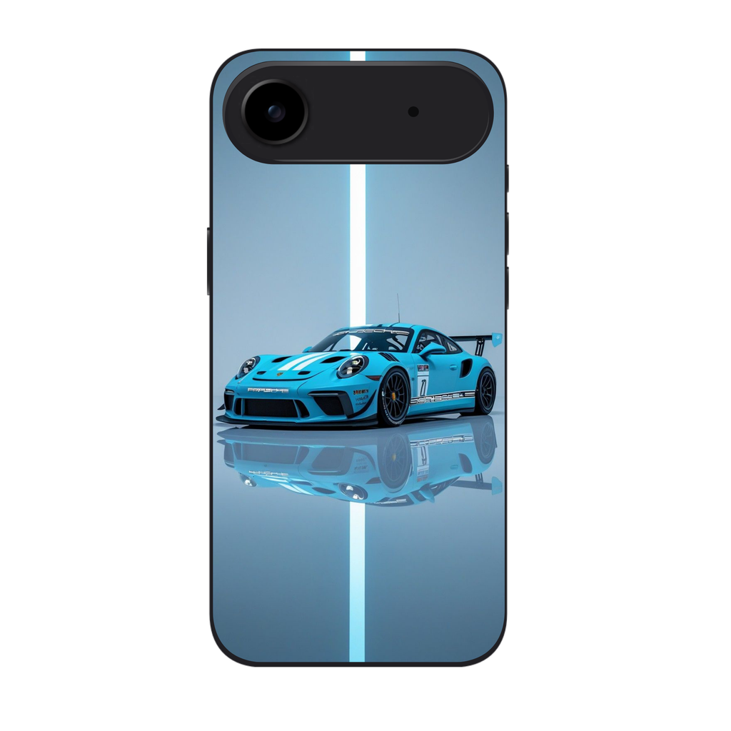 Porsche Phone Case For iPhone Samsung Galaxy Pixel - Porsche 911 GT3 RS On Blue Background