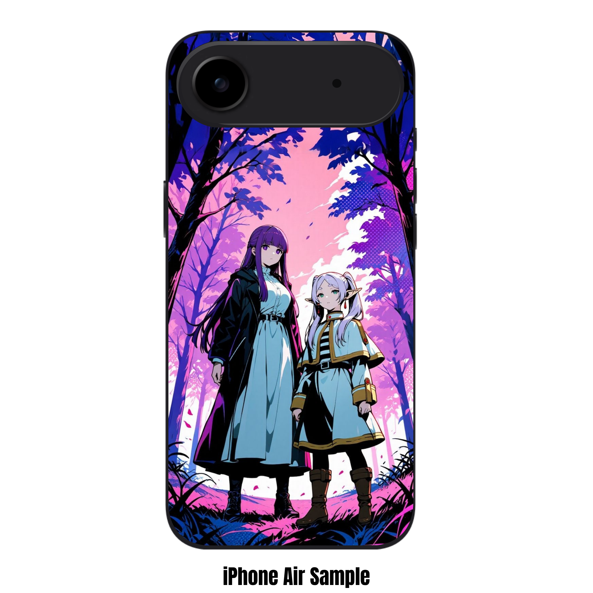 Frieren Beyond Journeys End Phone Case For iPhone Samsung Galaxy Pixel - Fern And Frieren Standing In Purple Forest