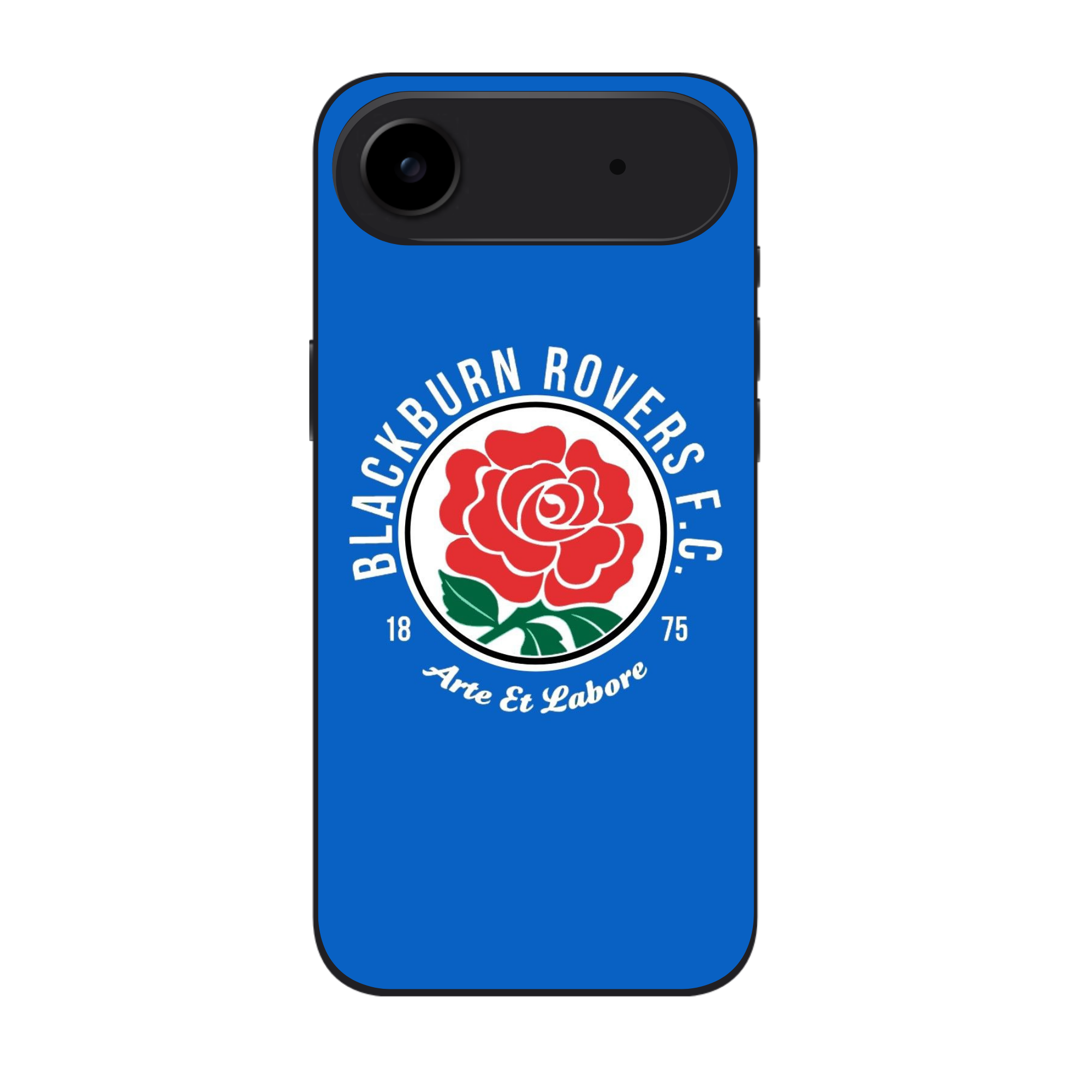 Blackburn Rovers FC Phone Case For iPhone Samsung Galaxy Pixel - Blackburn Rovers FC Crest On Blue Background