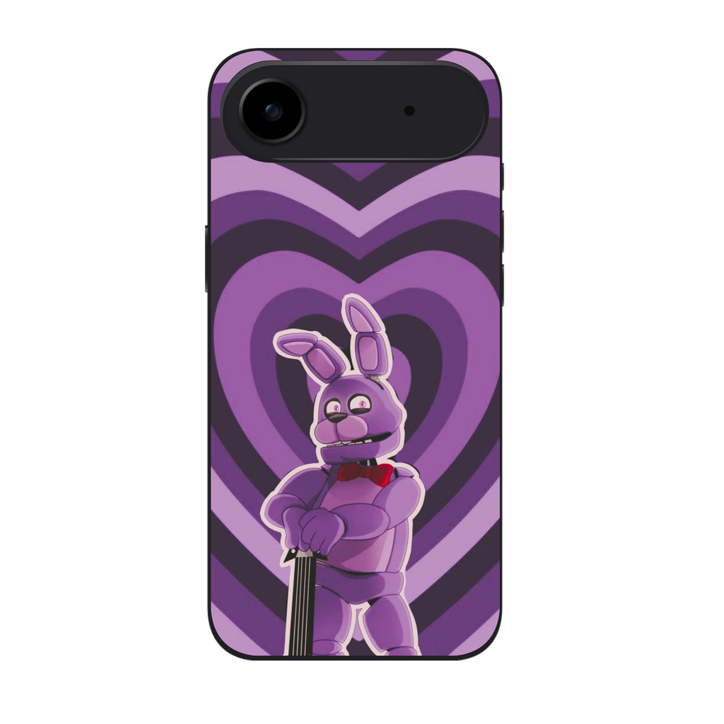 Five Nights At Freddys Bonnie Phone Case For iPhone Samsung Galaxy Pixel - Bonnie On Purple Heart Background