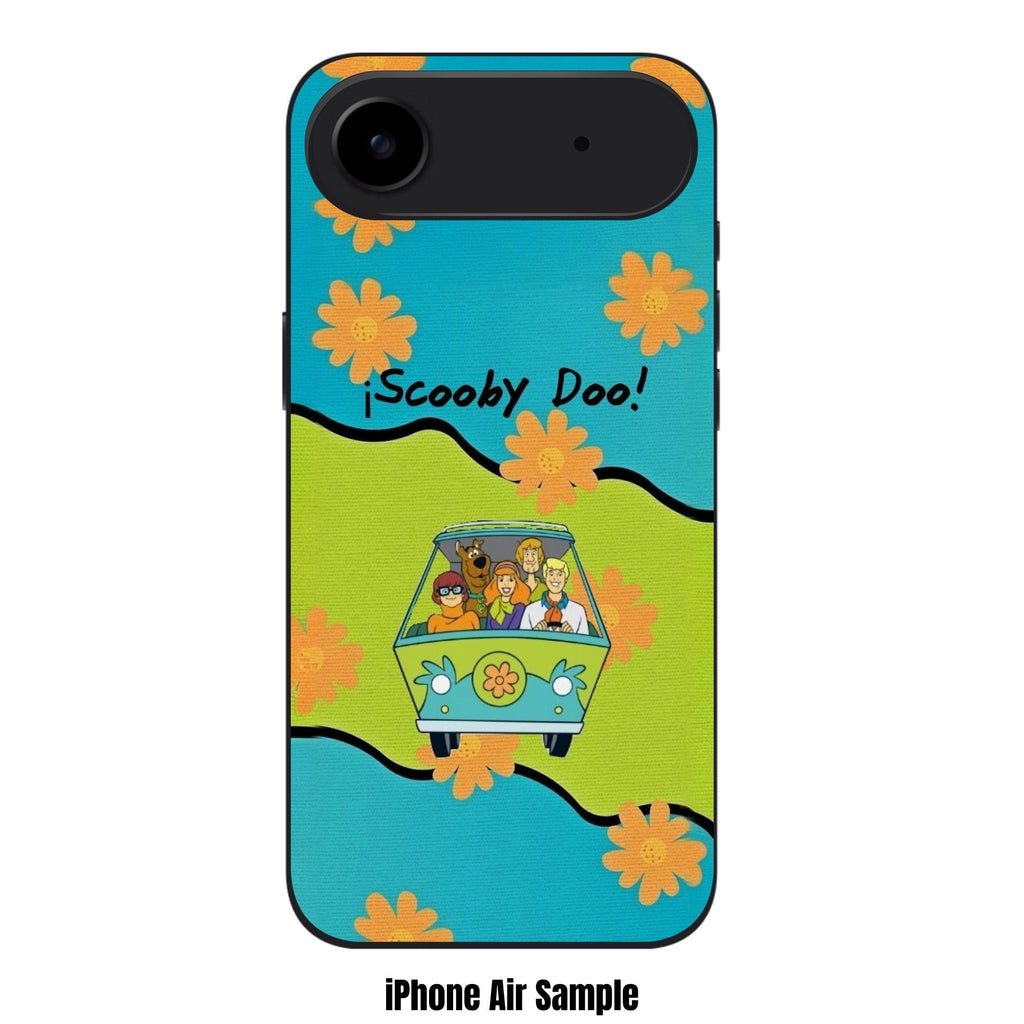 Scooby Doo Phone Case For iPhone Samsung Galaxy Pixel - Scooby Doo Mystery Machine Gang Retro Pattern Background