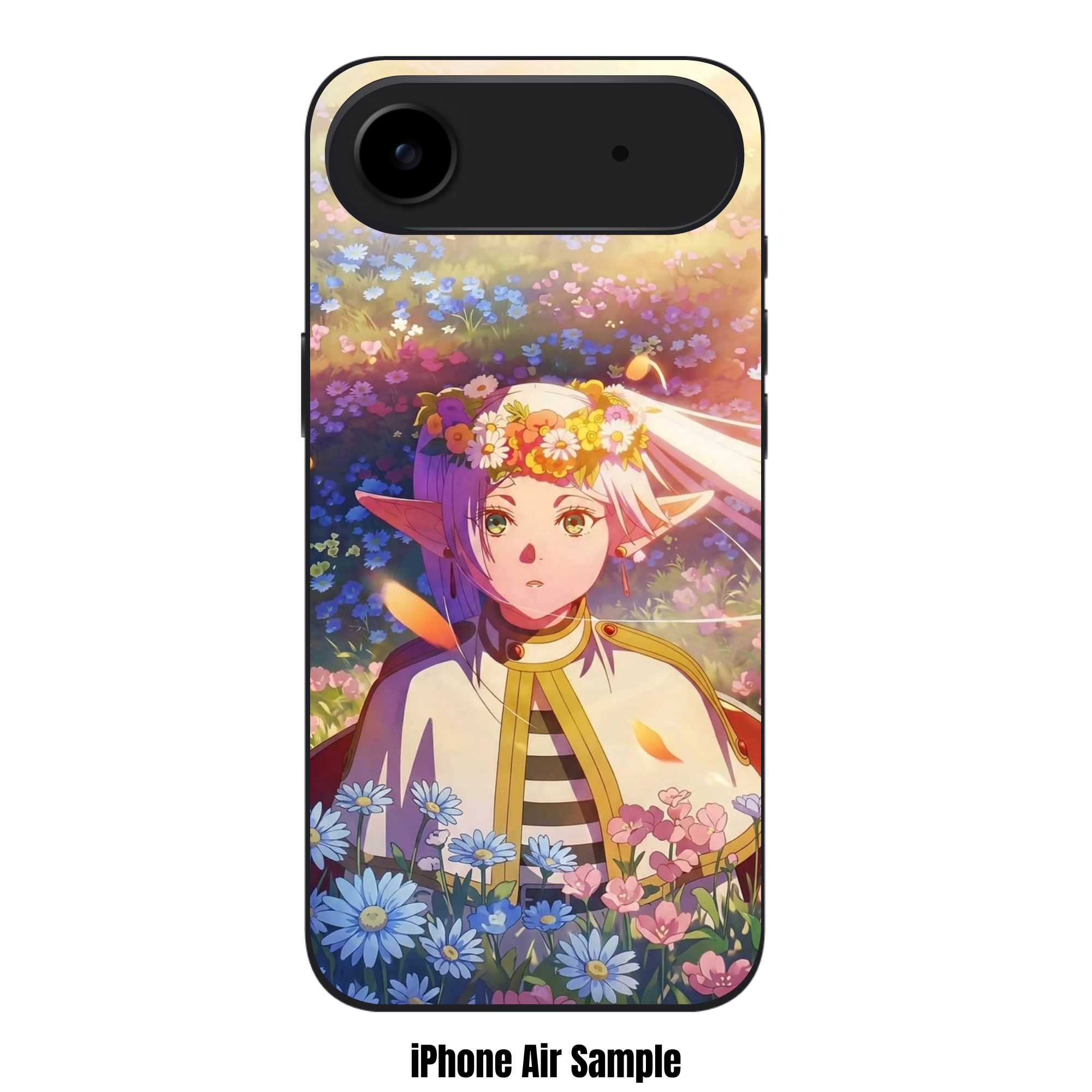 Frieren Beyond Journeys End Frieren Phone Case For iPhone Samsung Galaxy Pixel - Frieren In Field Of Colorful Flowers