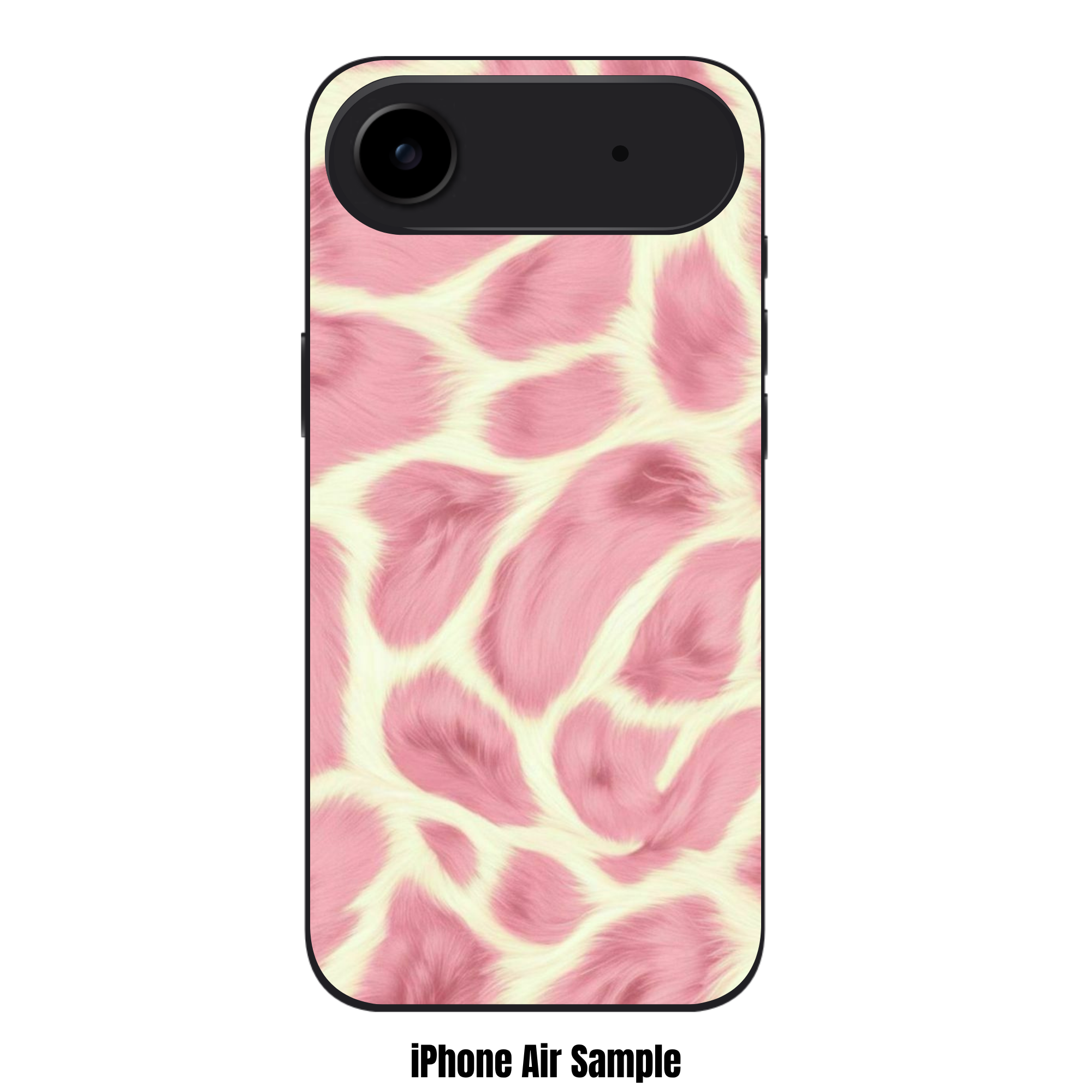 Animal Fur Pattern Phone Case For iPhone Samsung Galaxy Pixel - Pink Giraffe Print Pattern