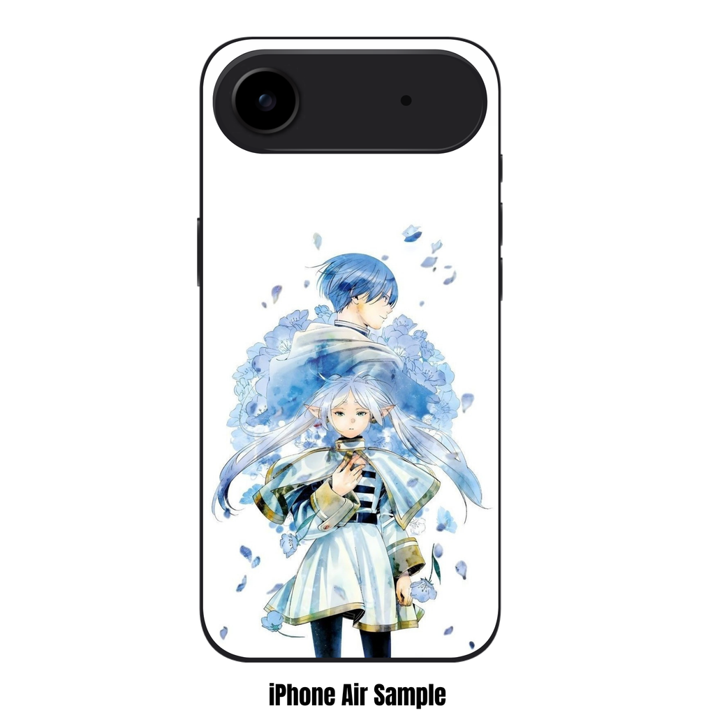 Frieren Beyond Journeys End Phone Case For iPhone Samsung Galaxy Pixel - Frieren And Himmel In Watercolor Style On White Background