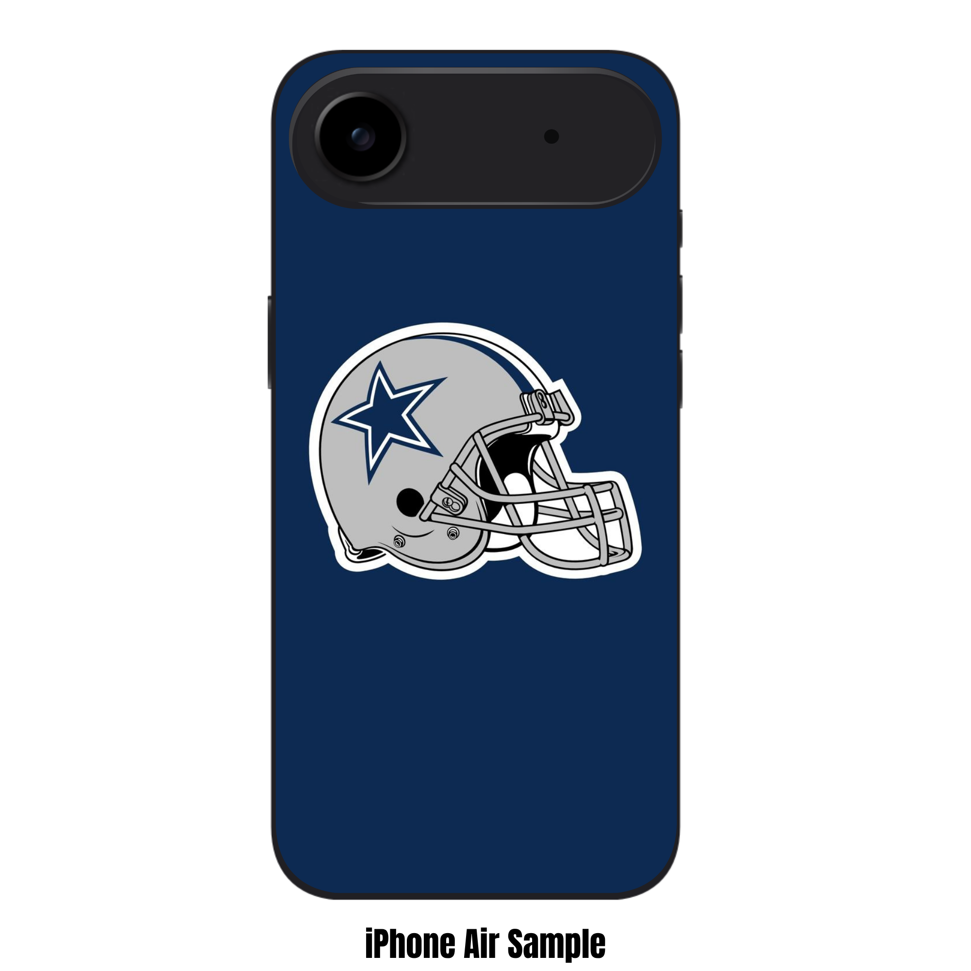 NFL Dallas Cowboys Phone Case For iPhone Samsung Galaxy Pixel - Dallas Cowboys Helmet On Navy Blue Background