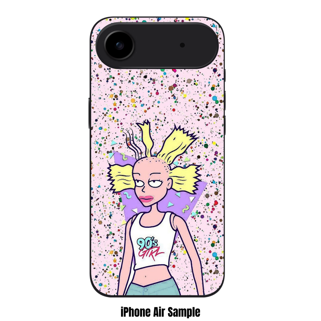 Rugrats Cynthia Phone Case For iPhone Samsung Galaxy Pixel - Cynthia Pickles In A 90s Girl Crop Top On A Multicolored Splatter Background