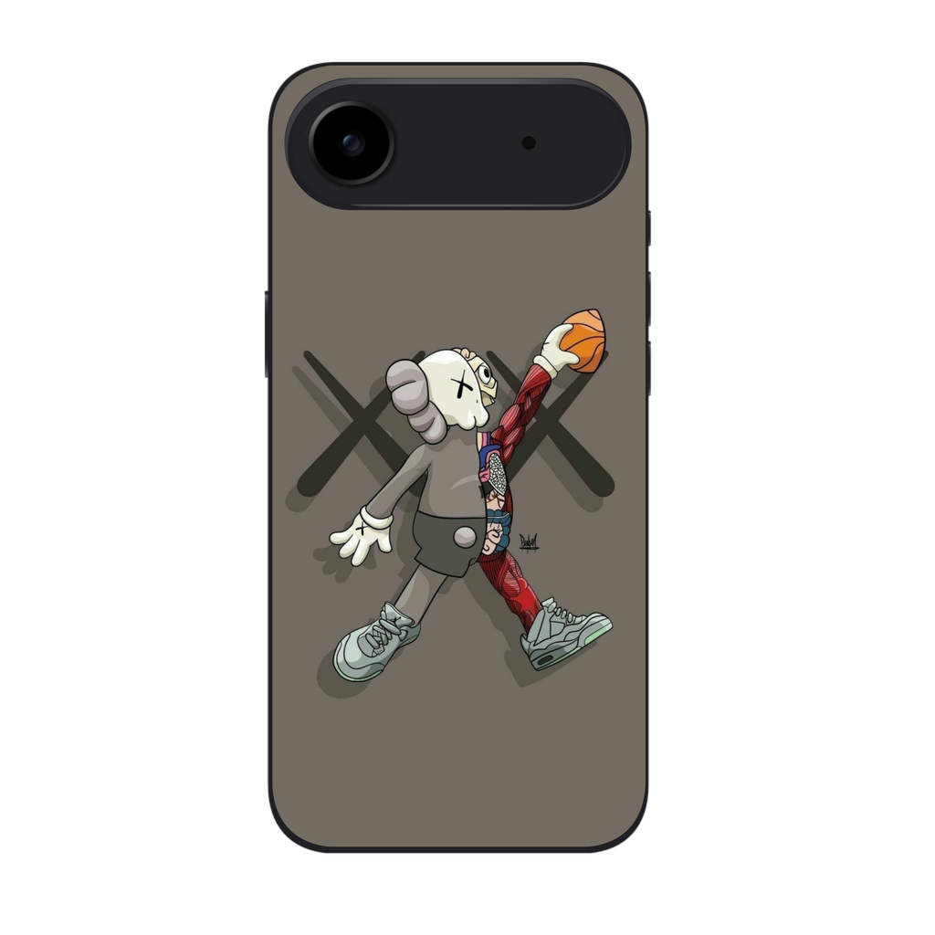 Kaws Phone Case For iPhone Samsung Galaxy Pixel - Kaws Jump Lay Up Poster