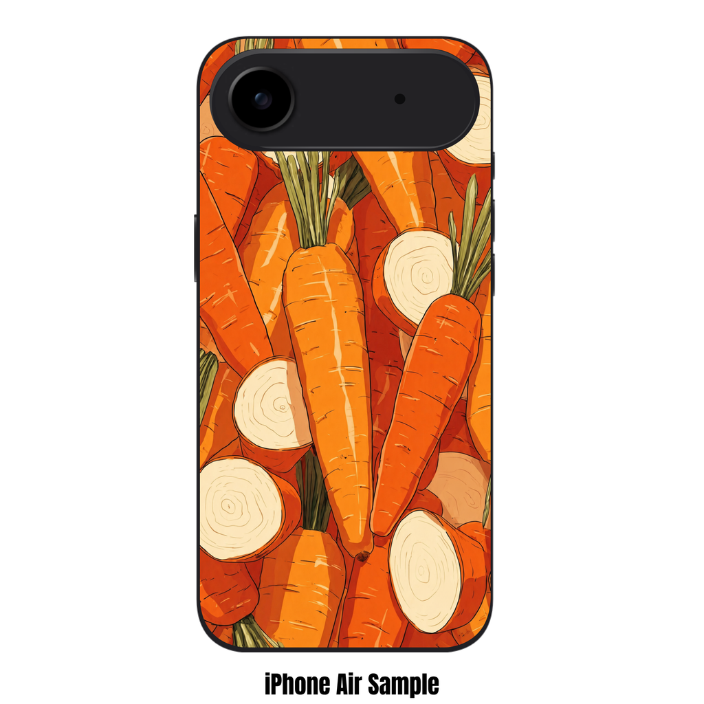 Carrot Pattern Phone Case For iPhone Samsung Galaxy Pixel - Comic Style Carrot Packed Pattern