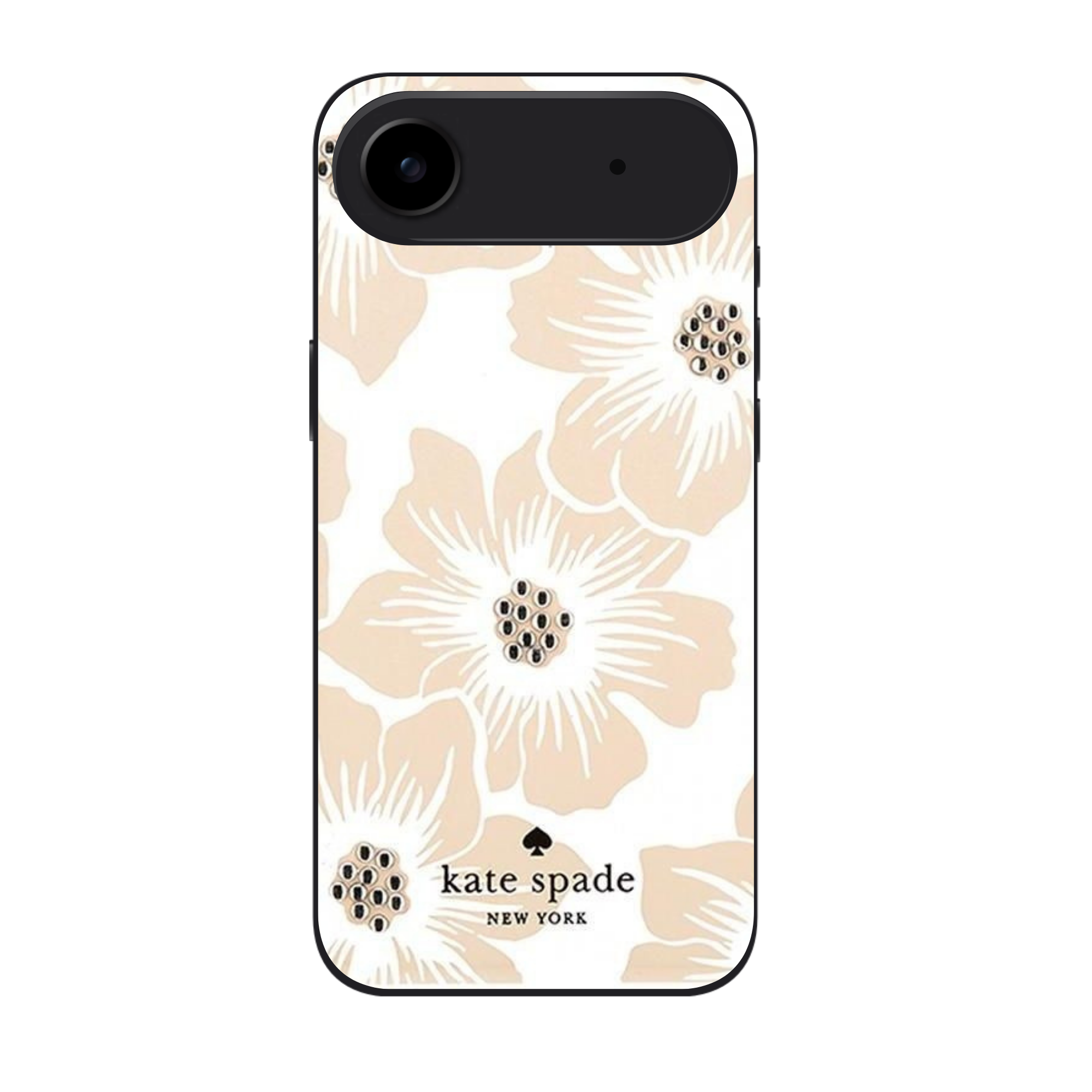 Kate Spade Phone Case For iPhone Samsung Galaxy Pixel - Kate Spade Hollyhock Floral Cream
