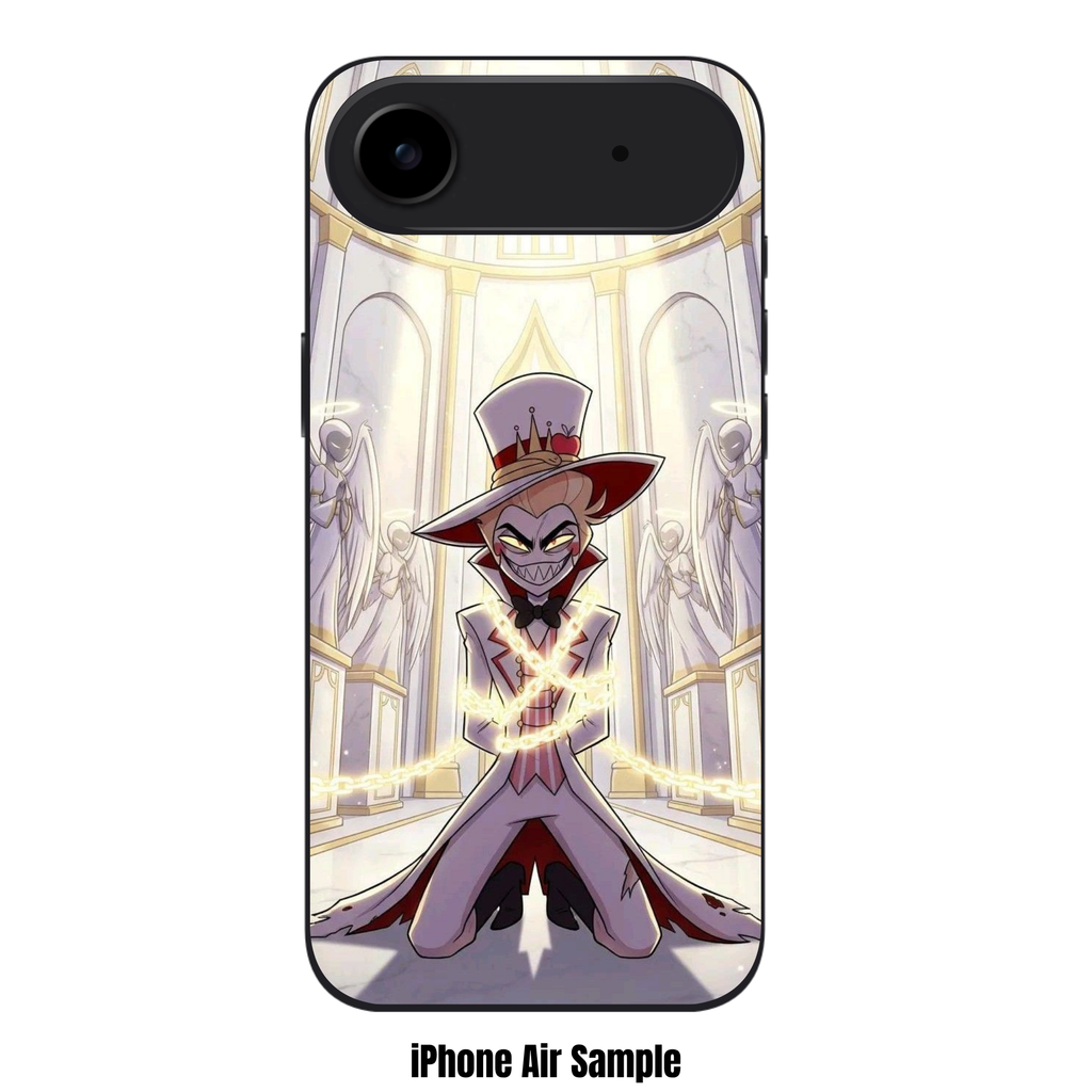 Hazbin Hotel Lucifer Phone Case For iPhone Samsung Galaxy Pixel - Lucifer Morningstar Bound By Holy Chains In Heaven Poster