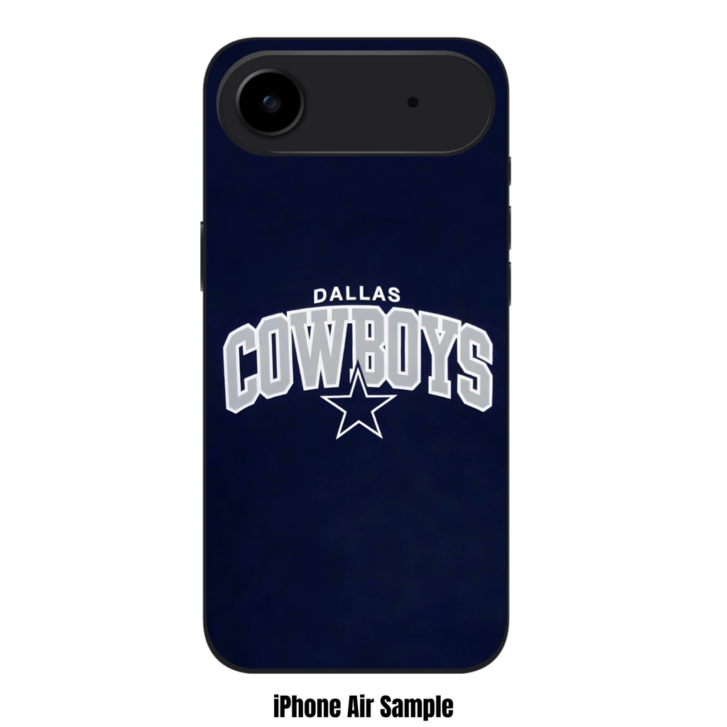 NFL Dallas Cowboys Phone Case For iPhone Samsung Galaxy Pixel - Dallas Cowboys Logo And Wordmark On Navy Blue Background