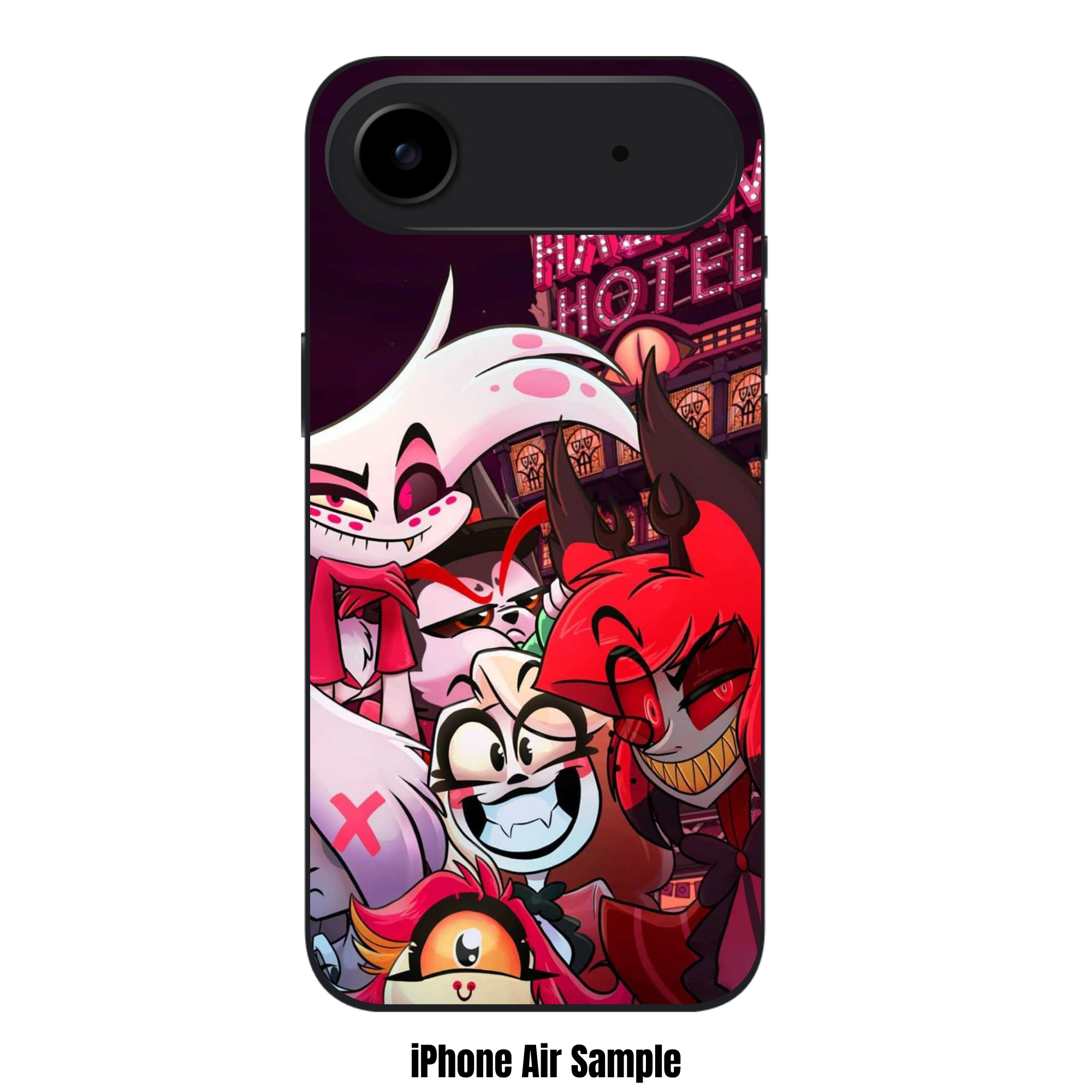 Hazbin Hotel Phone Case For iPhone Samsung Galaxy Pixel - Hazbin Hotel Cast Selfie In Front Of Hotel Marquee Poster