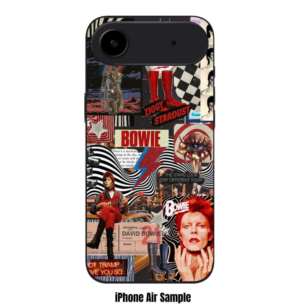 David Bowie Phone Case For iPhone Samsung Galaxy Pixel - David Bowie Retro Pop Art Collage Wall Poster