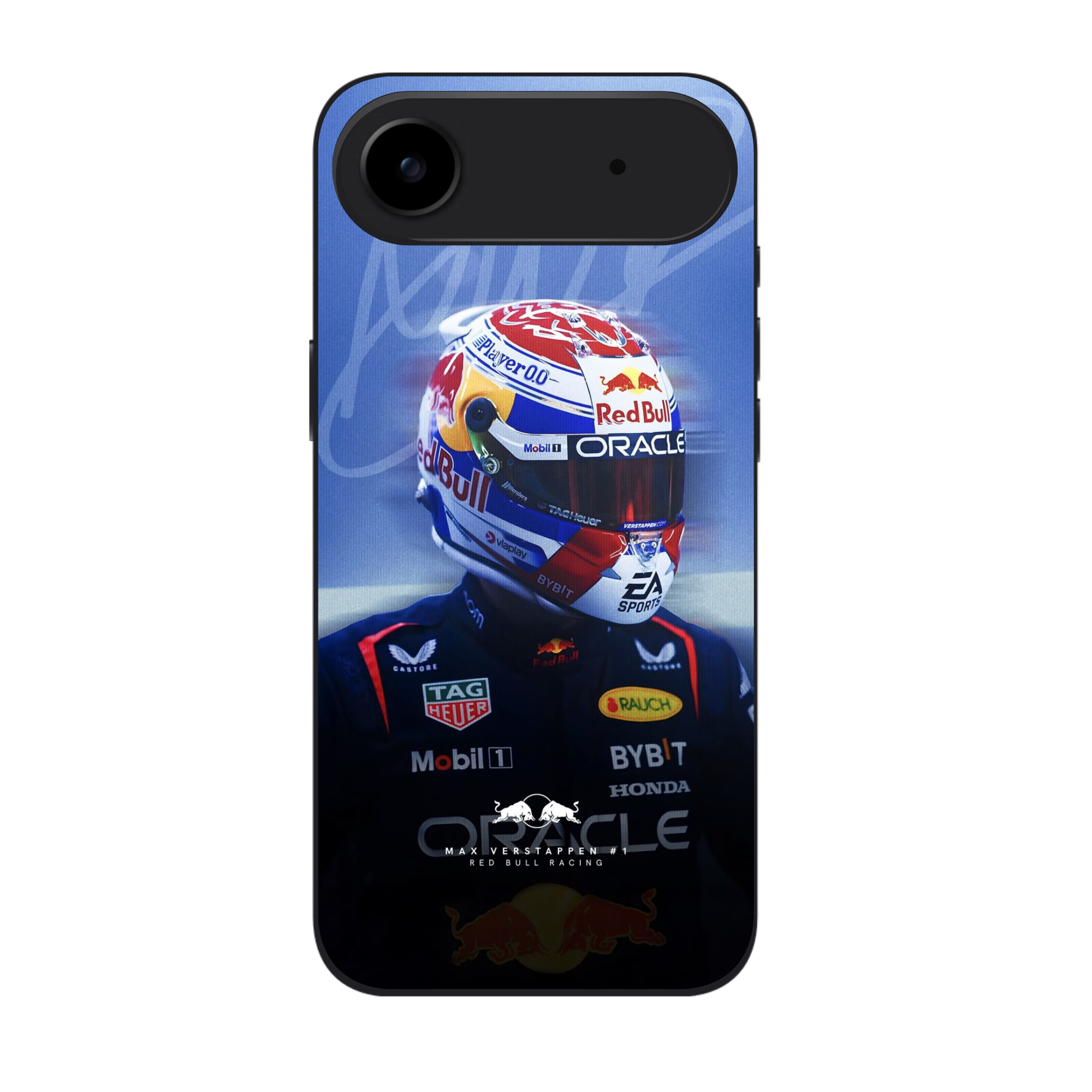 F1 Formula 1 Max Verstappen Phone Case For iPhone Samsung Galaxy Pixel - Max Verstappen Red Bull Racing Profile MV Logo Poster