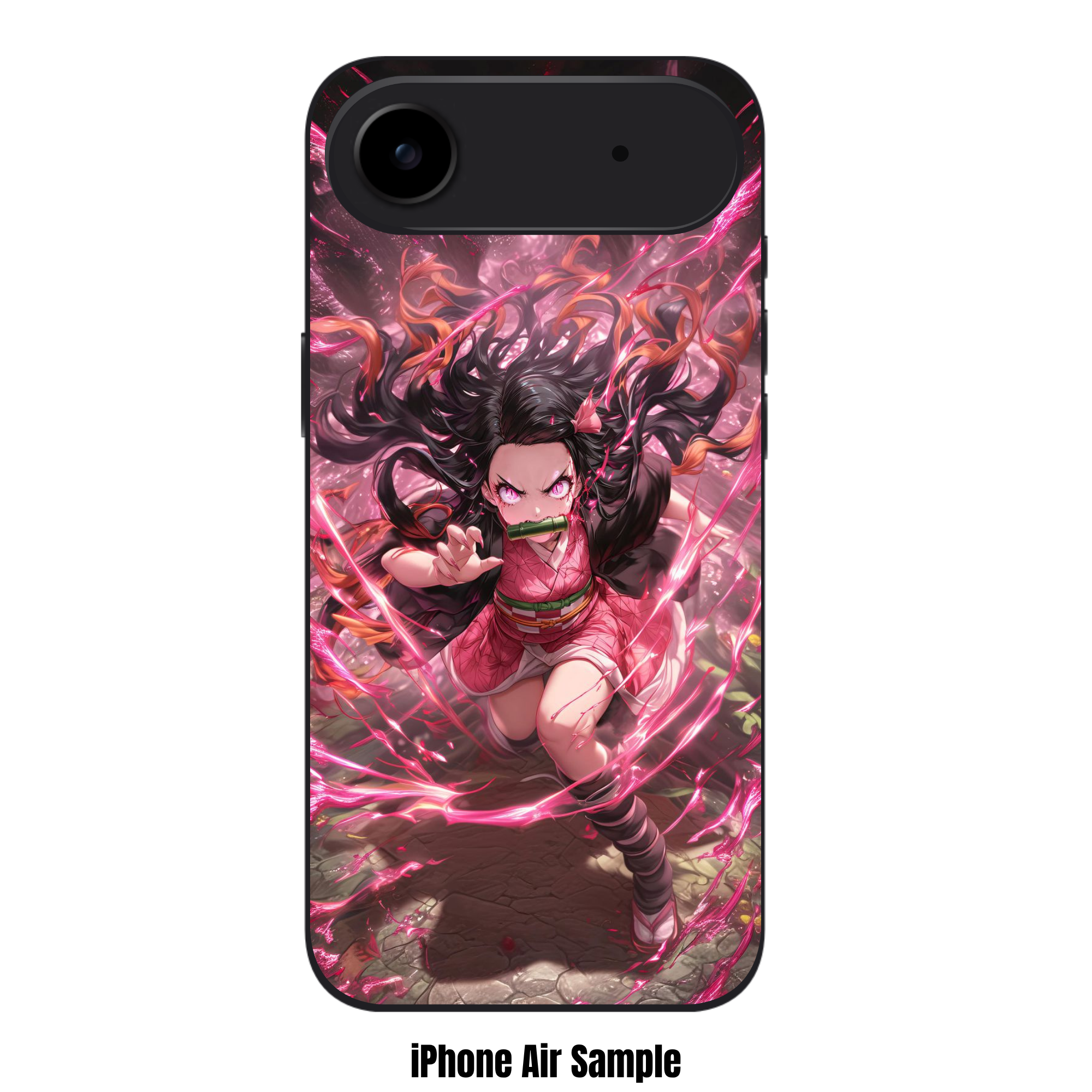 Demon Slayer Nezuko Phone Case For iPhone Samsung Galaxy Pixel - Nezuko Kamado Unleashed Blood Demon Art Battle Poster