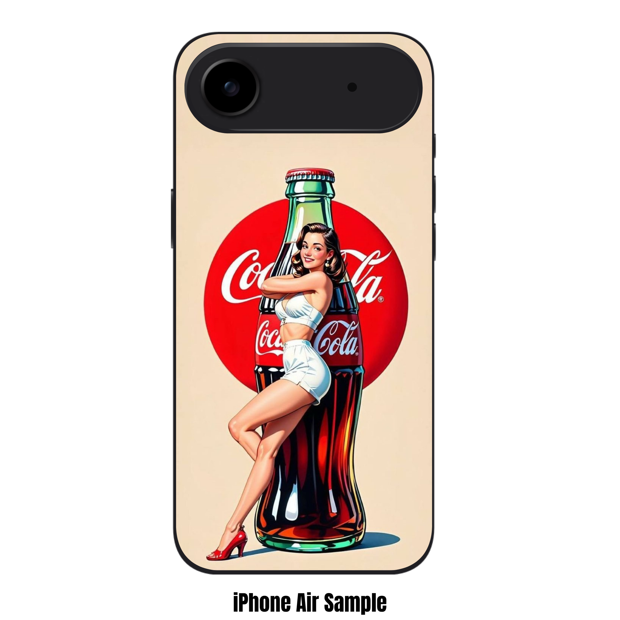 Coca Cola Phone Case For iPhone Samsung Galaxy Pixel - Vintage Style Coca Cola Pin Up Girl Art