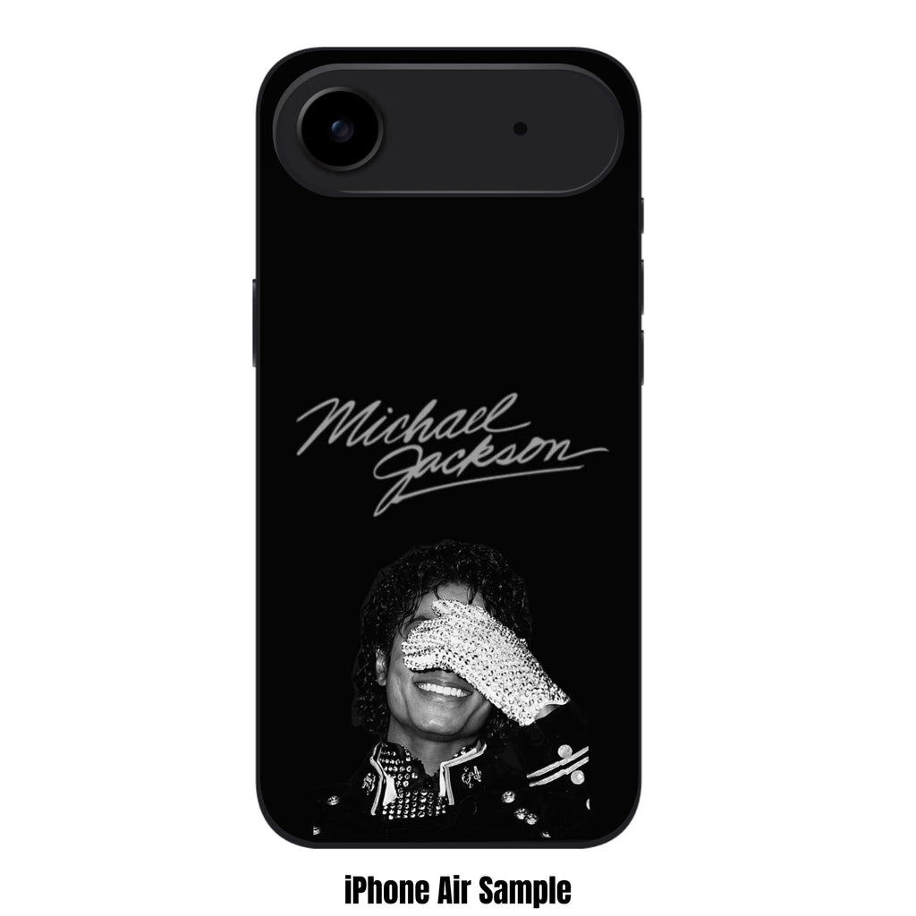 Michael Jackson Phone Case For iPhone Samsung Galaxy Pixel - Michael Jackson Signature And Iconic Glove In Black Background