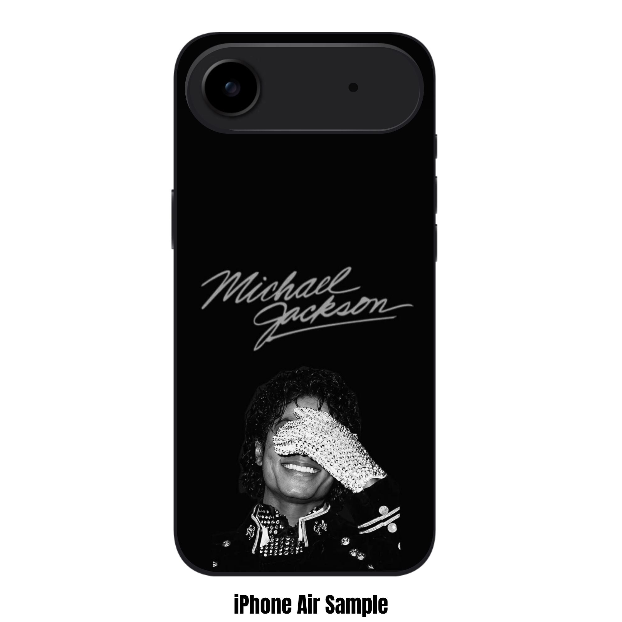 Michael Jackson Phone Case For iPhone Samsung Galaxy Pixel - Michael Jackson Signature And Iconic Glove In Black Background